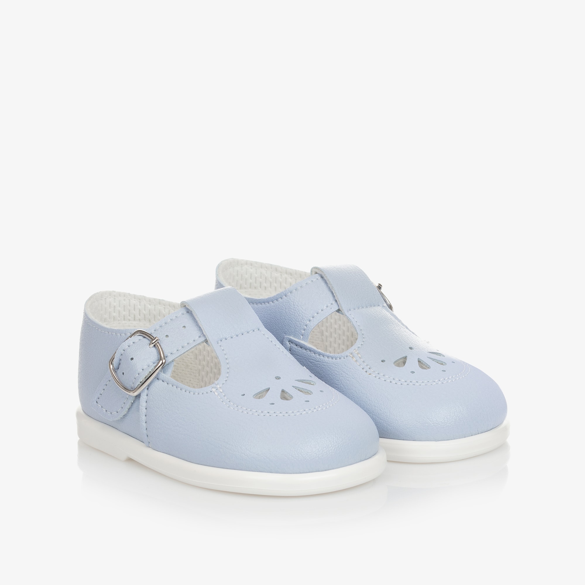 White T-Bar Shoes - View 1