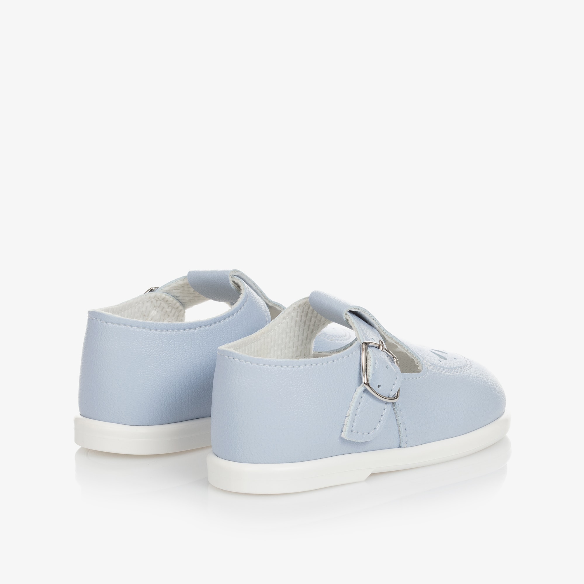 White T-Bar Shoes - View 3