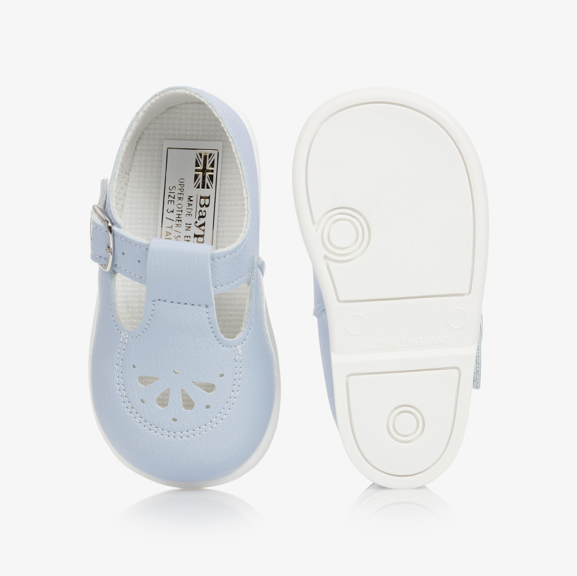White T-Bar Shoes - View 4