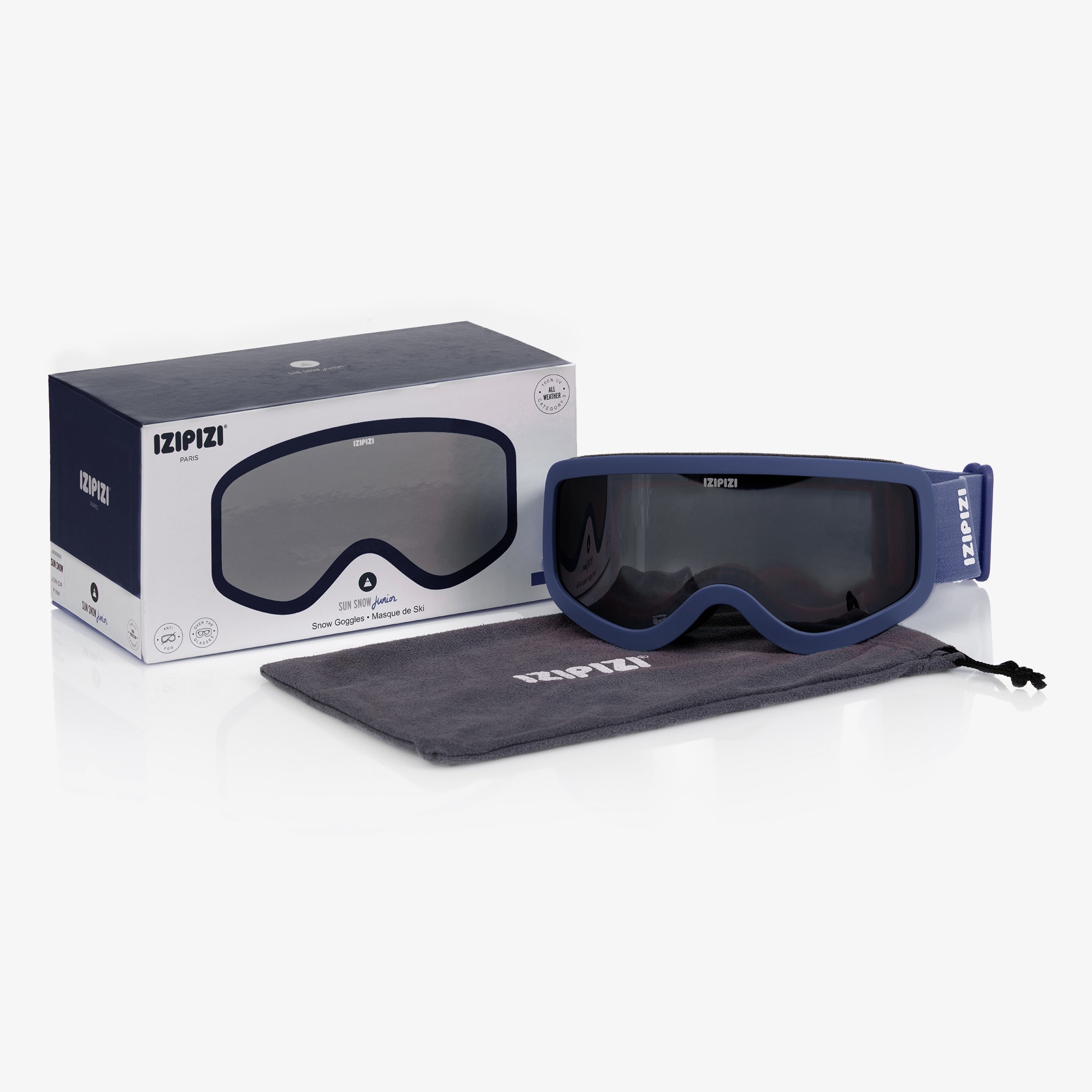 Navy Blue Ski Goggles - View 2
