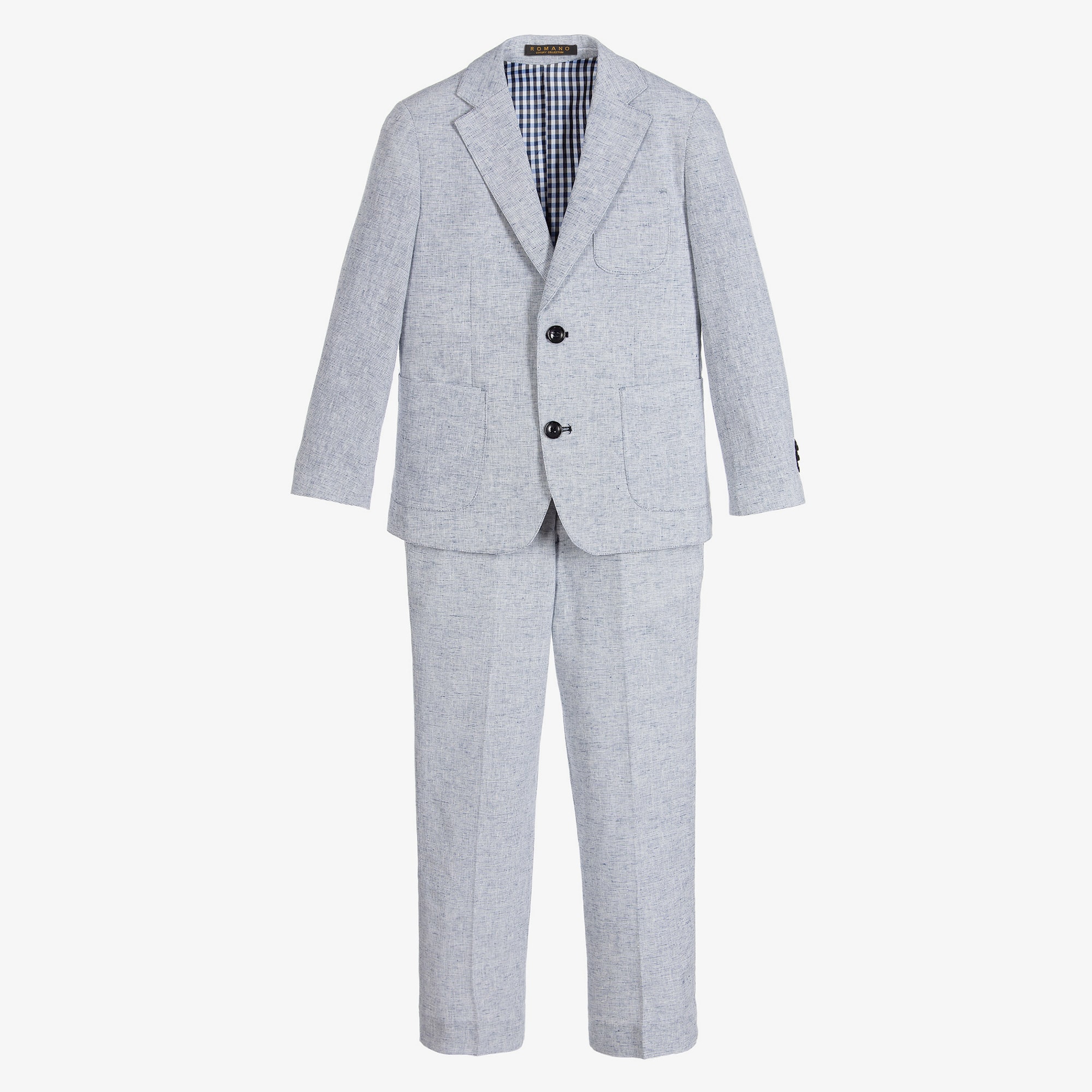 Boys Light Blue Suit - View 1