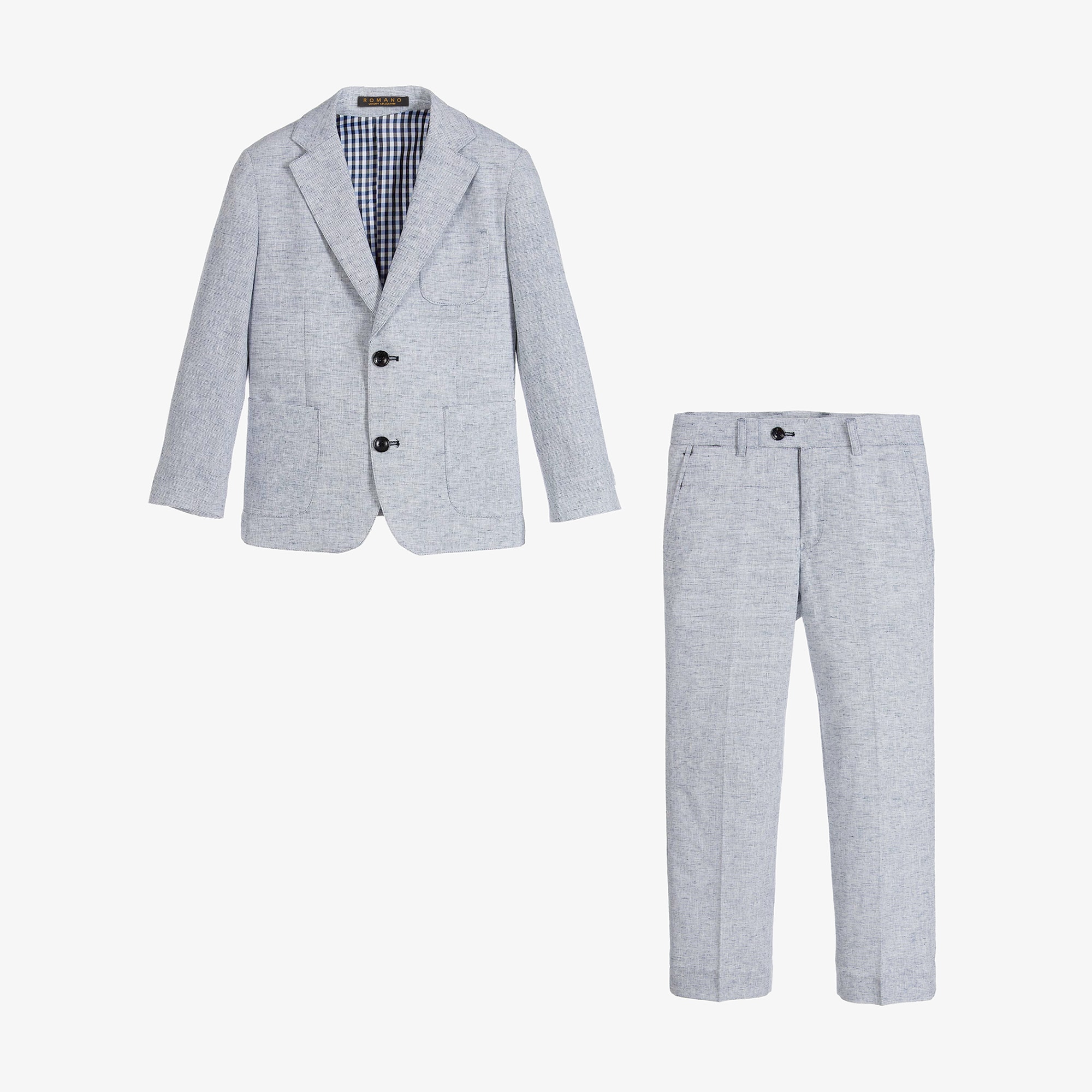 Boys Light Blue Suit - View 3