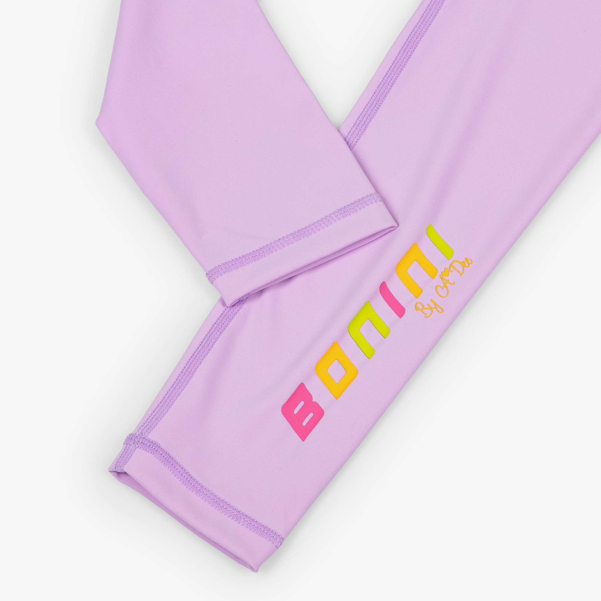 Girls Bright Pink Leggings with Branded Waistband - View 3