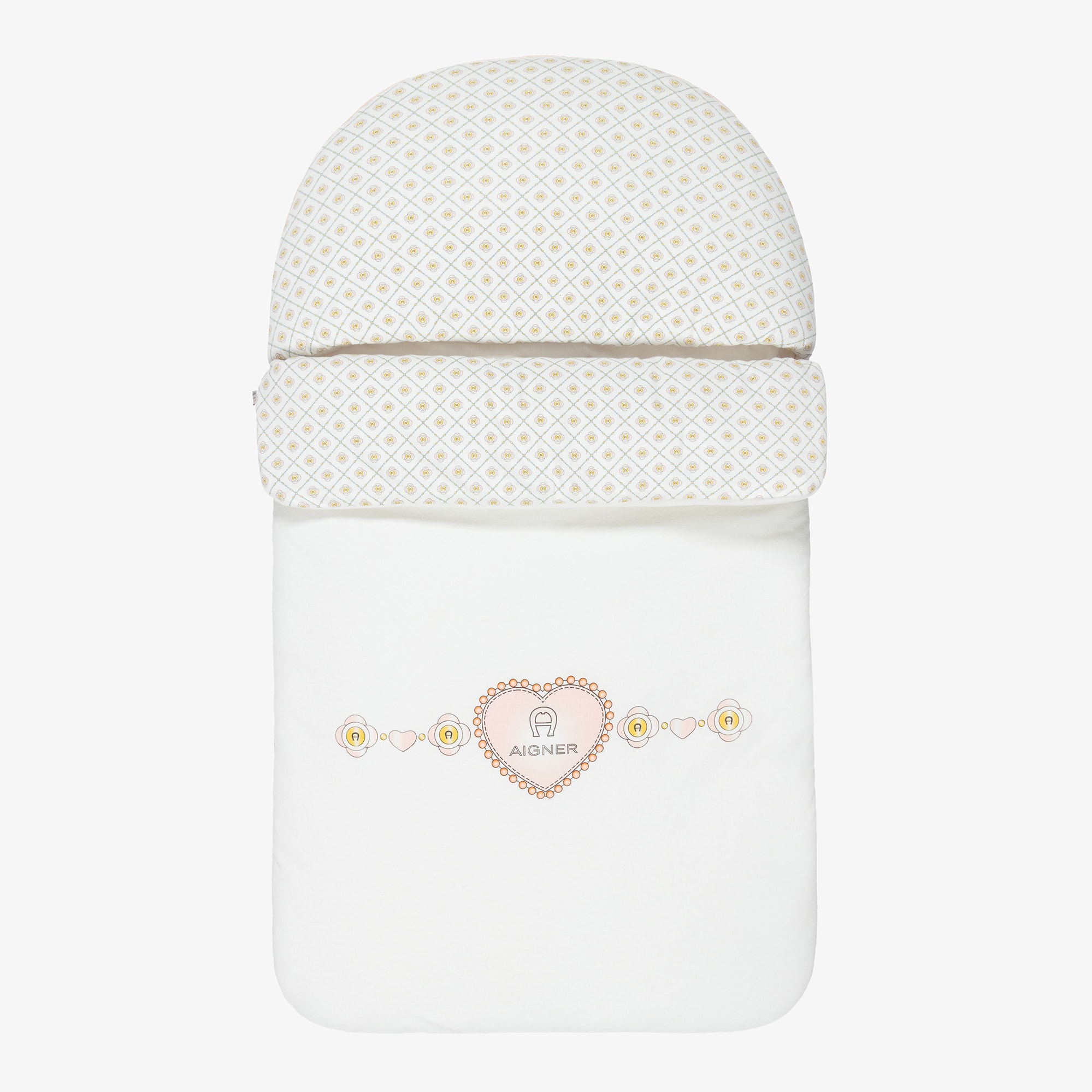 Baby Girls Ivory & Pink Nest with Heart Logo (70cm) - View 1