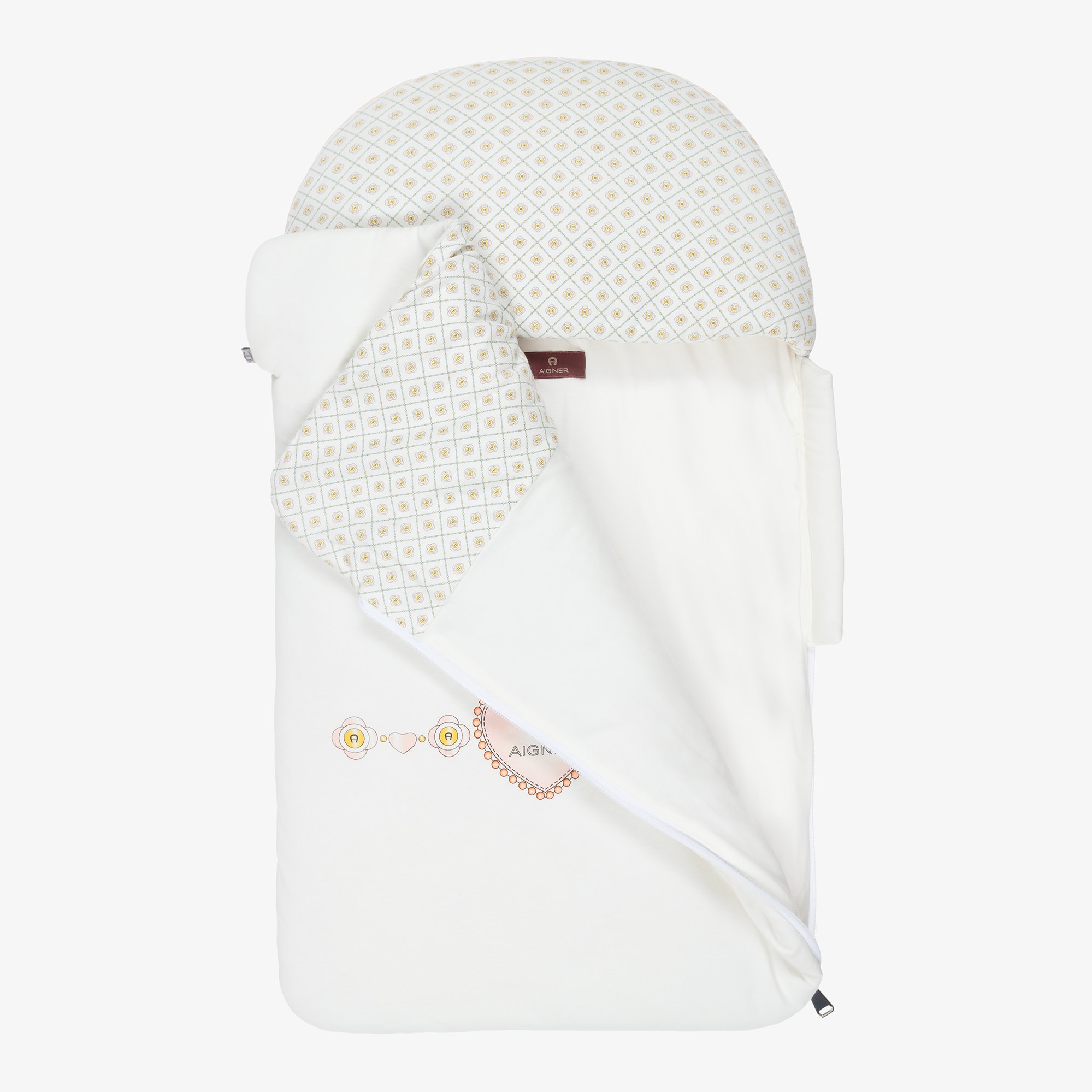 Baby Girls Ivory & Pink Nest with Heart Logo (70cm) - View 3