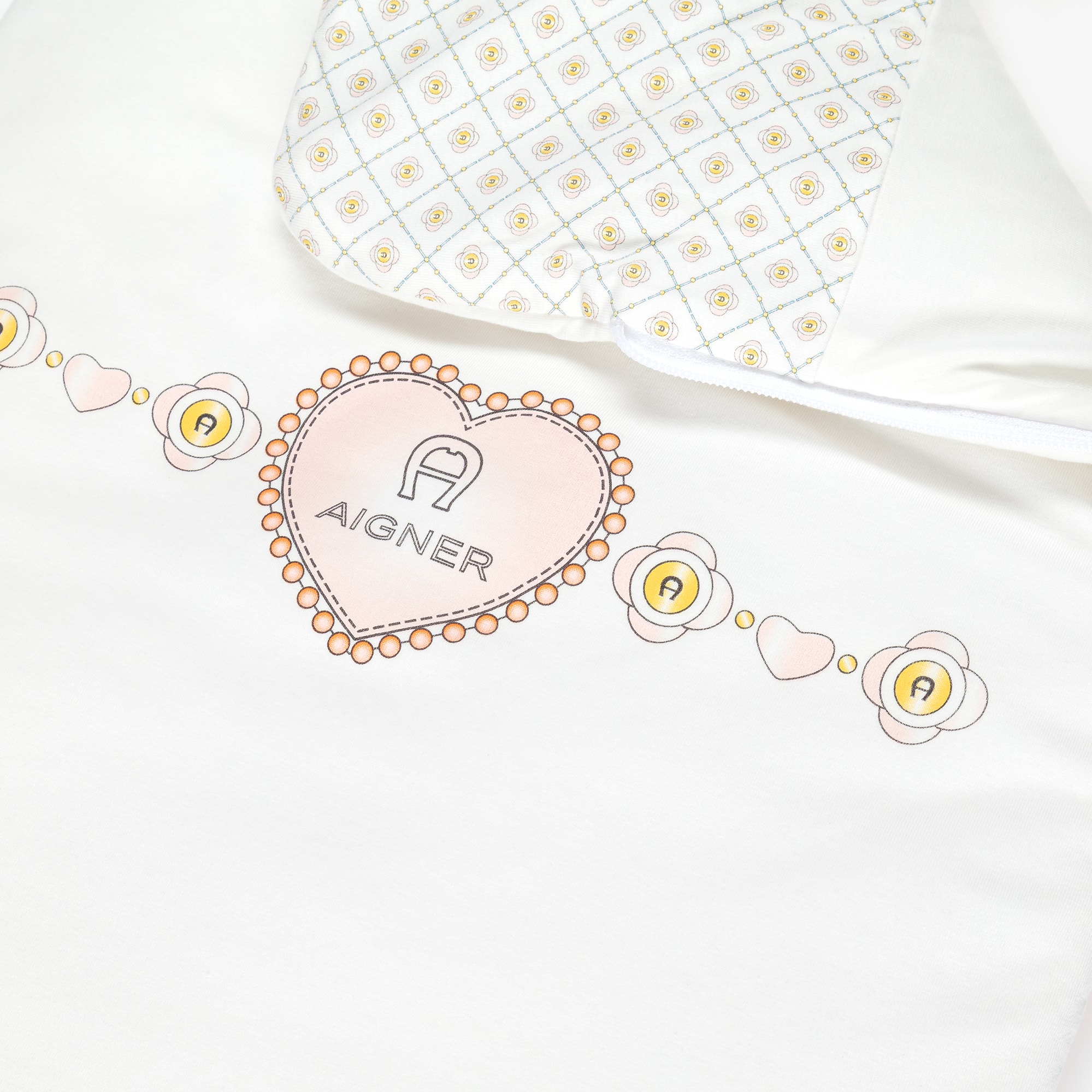Baby Girls Ivory & Pink Nest with Heart Logo (70cm) - View 5