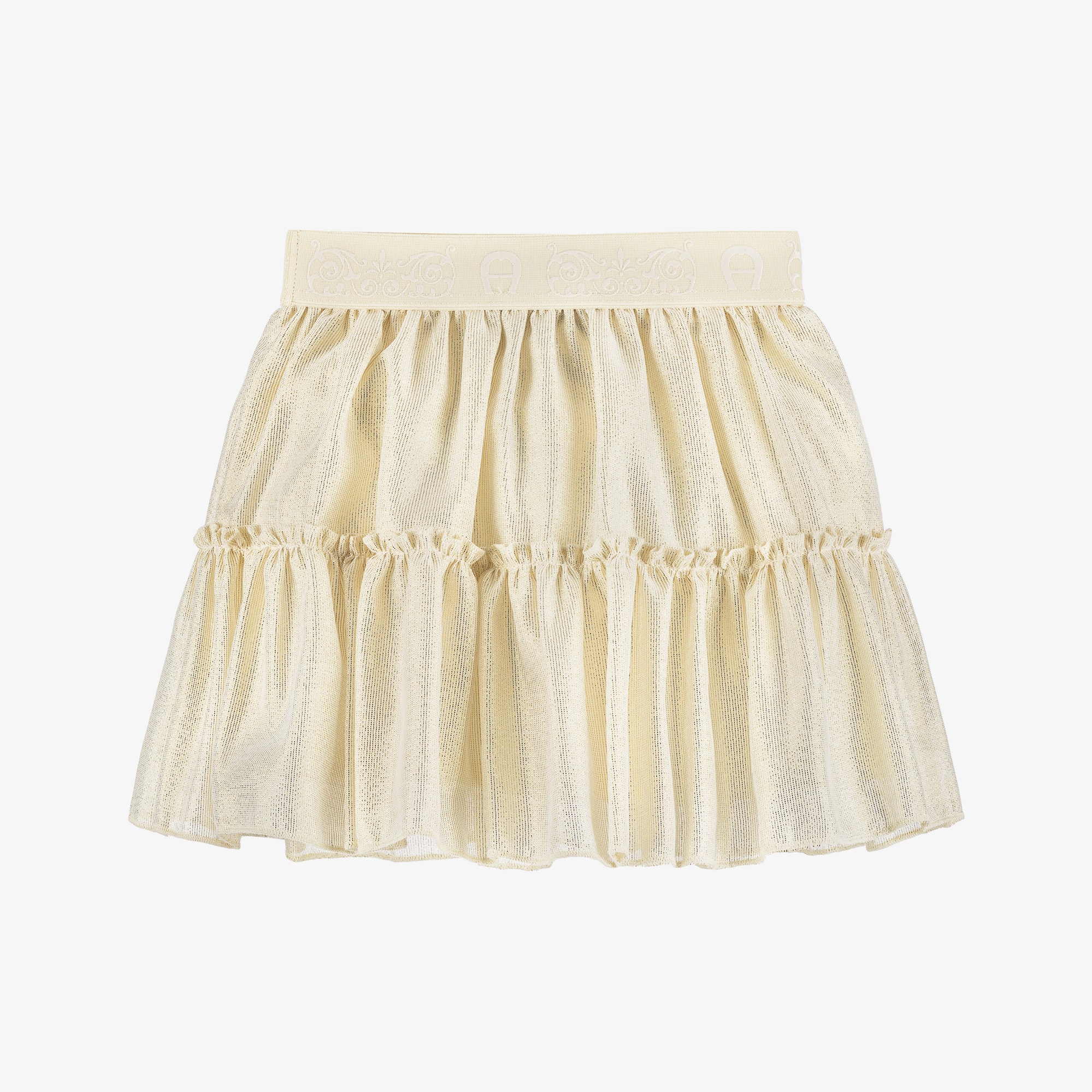 Baby Girls Shimmery Gold Skirt - View 2