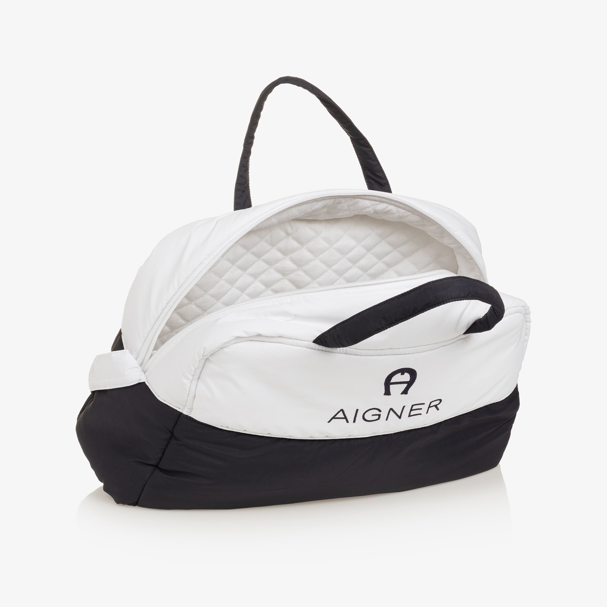White & Sky Blue Baby Changing Bag (43cm) - View 5