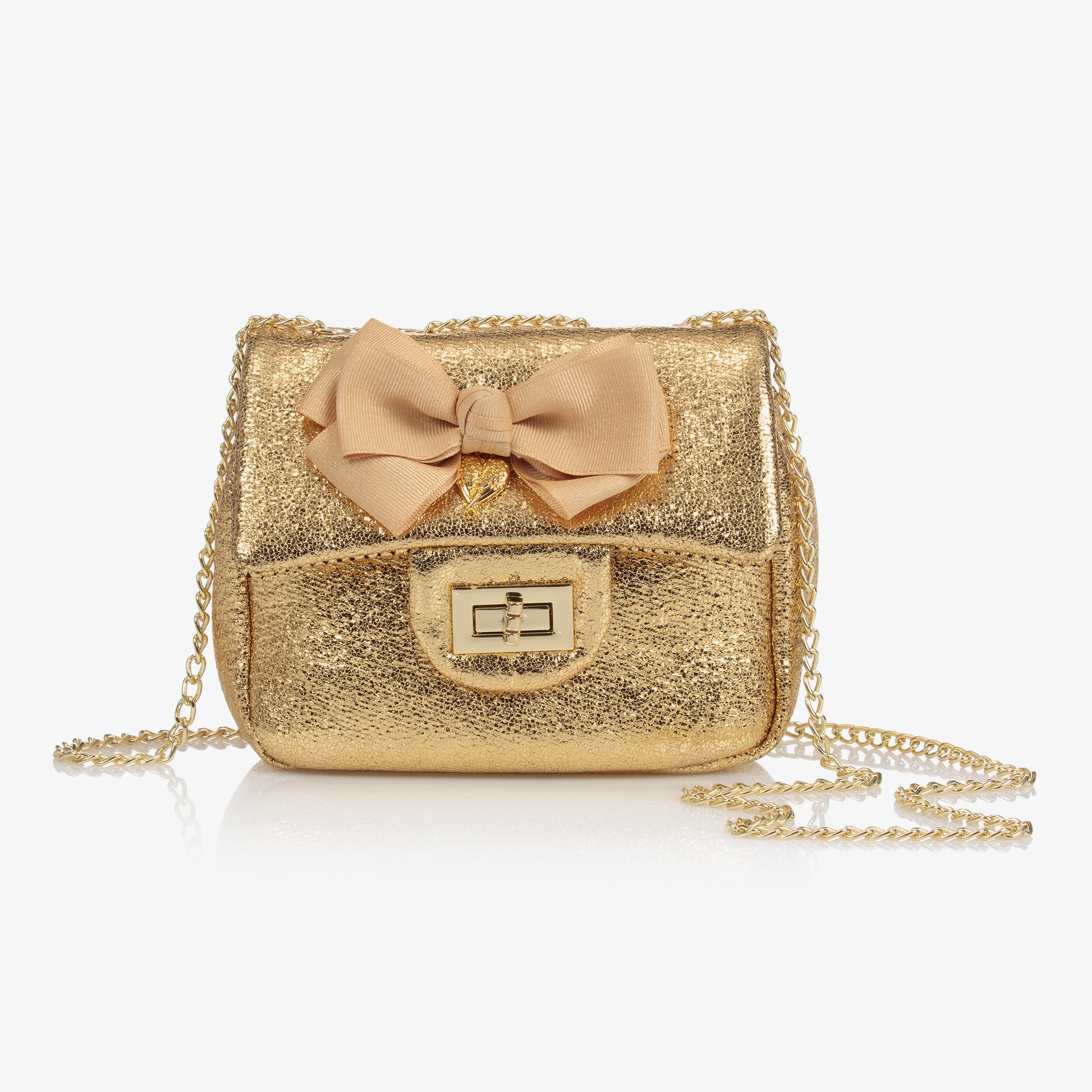 Gold Bow Handbag (17cm) - View 1