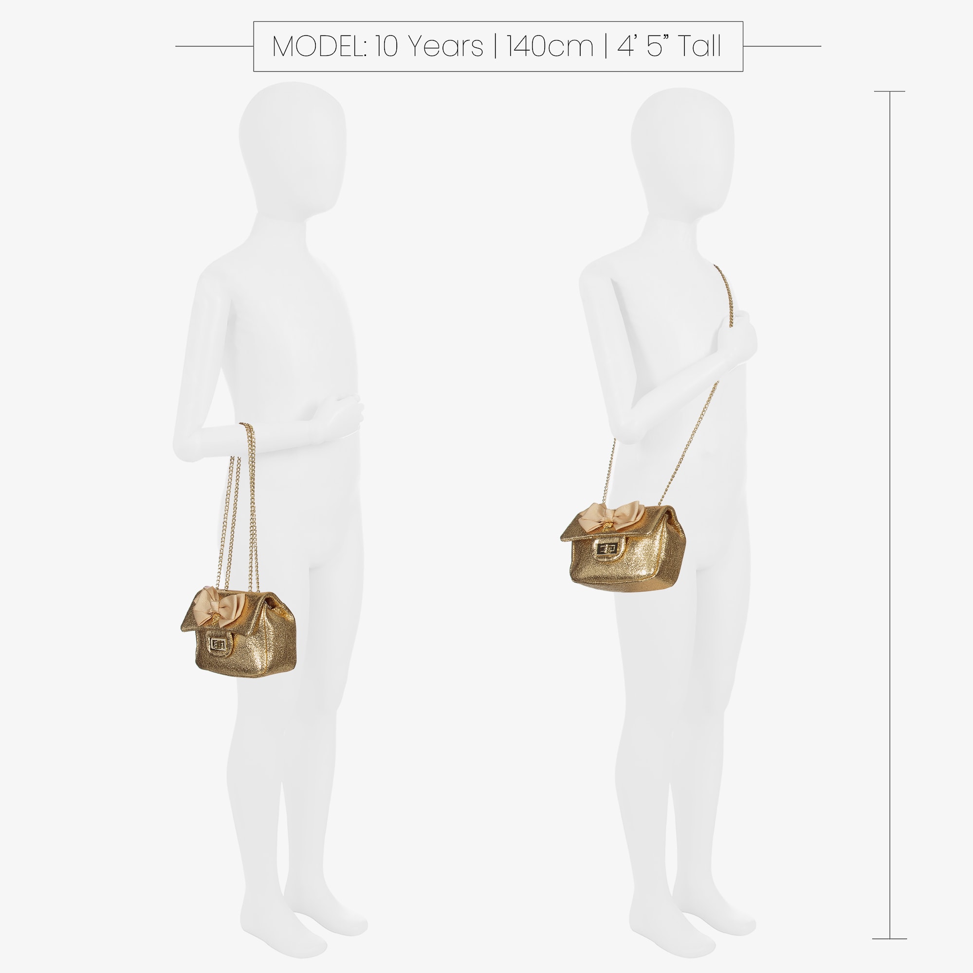 Gold Bow Handbag (17cm) - View 3