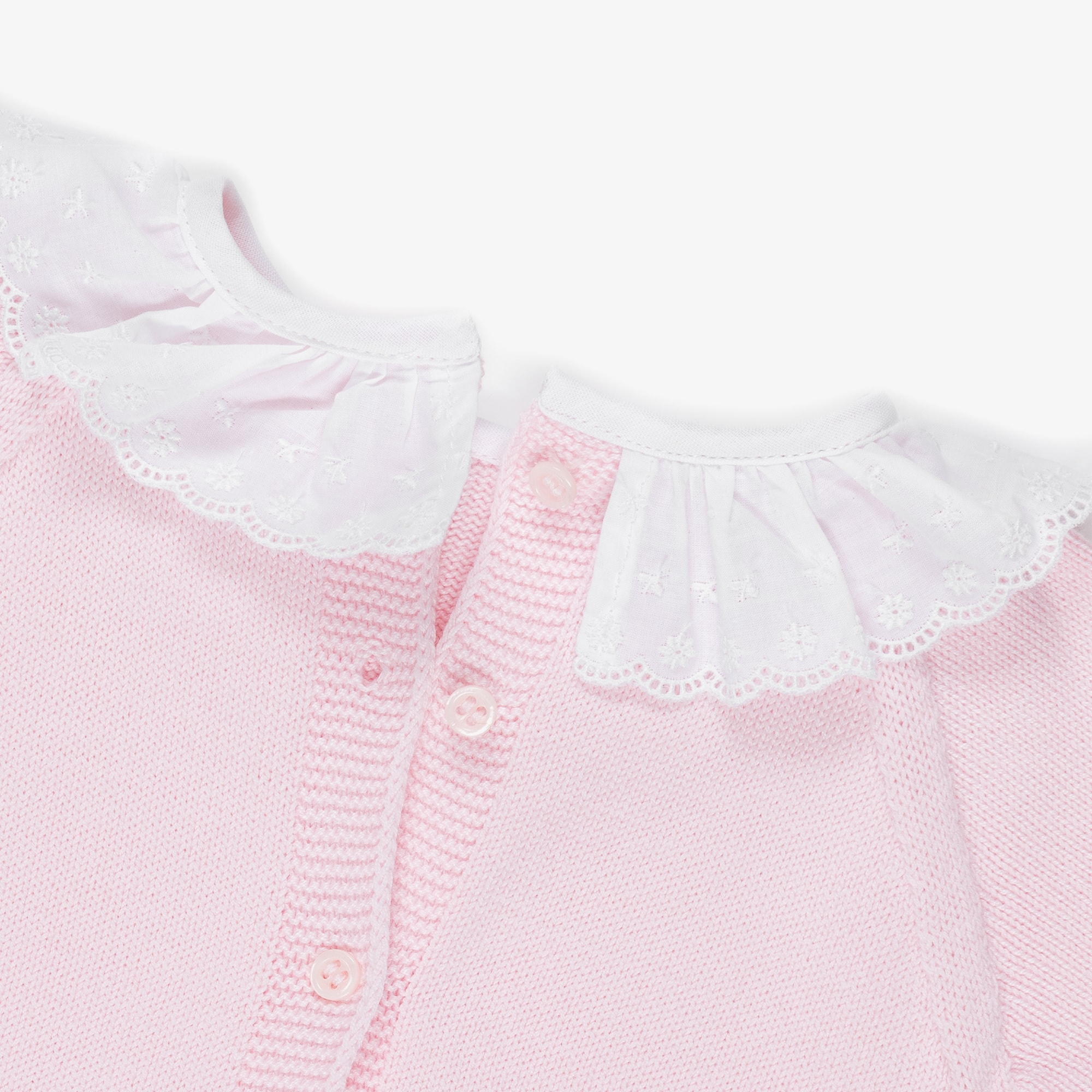 Baby Girls Pink Duck & Stripe Cotton Shorts Set - View 6