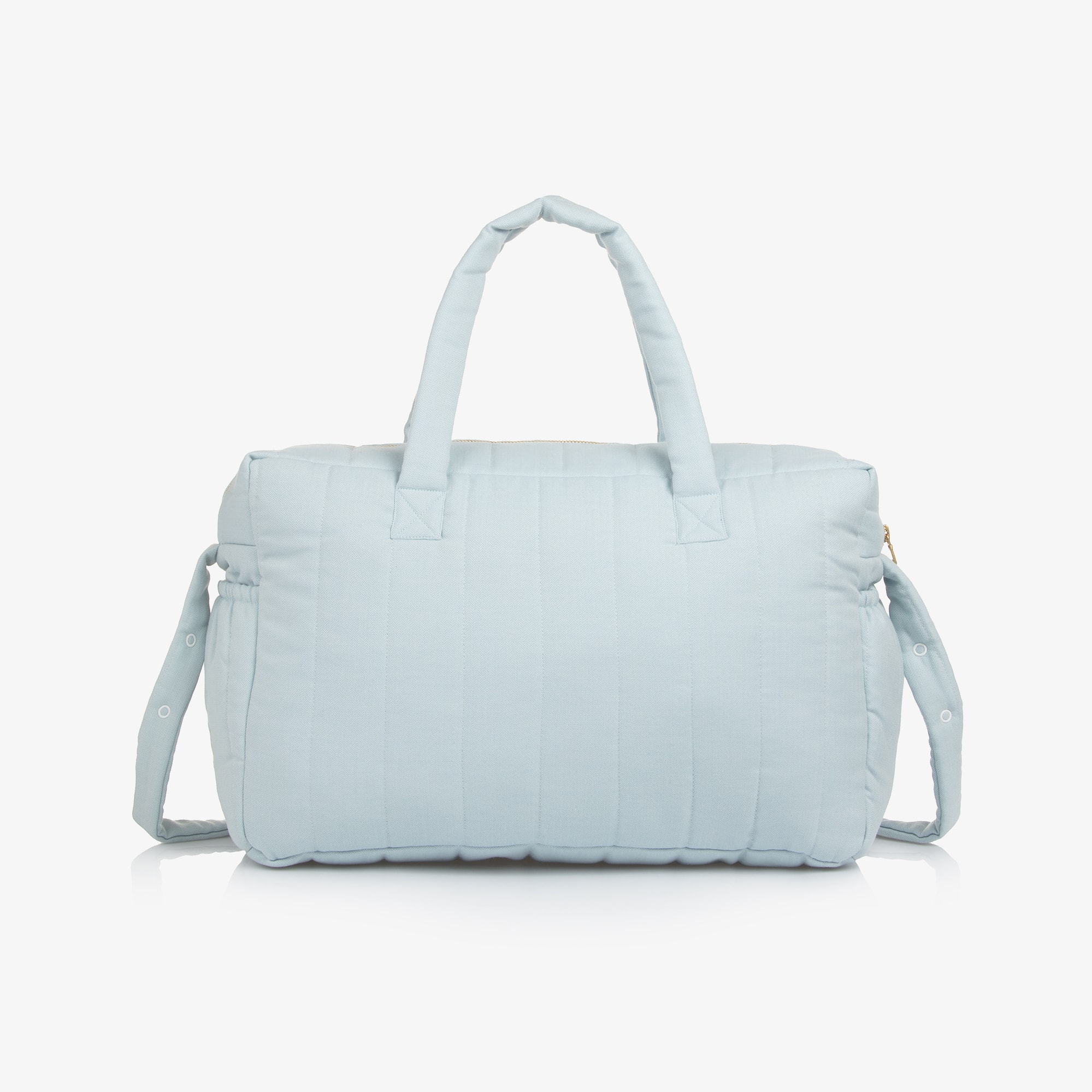Blue Herringbone Baby Changing Bag (28cm) - View 5