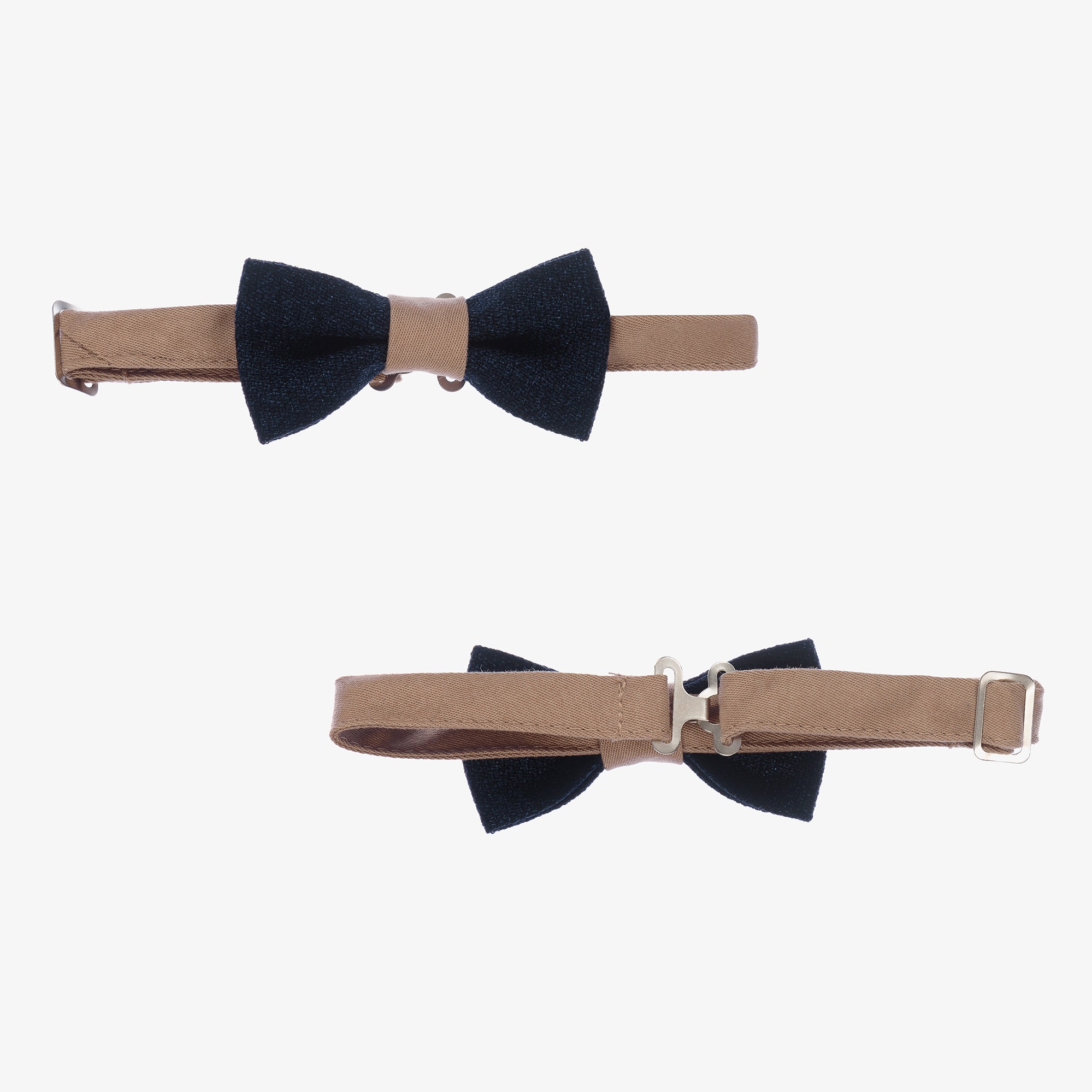 Beige & Navy Blue Suit Set - View 6