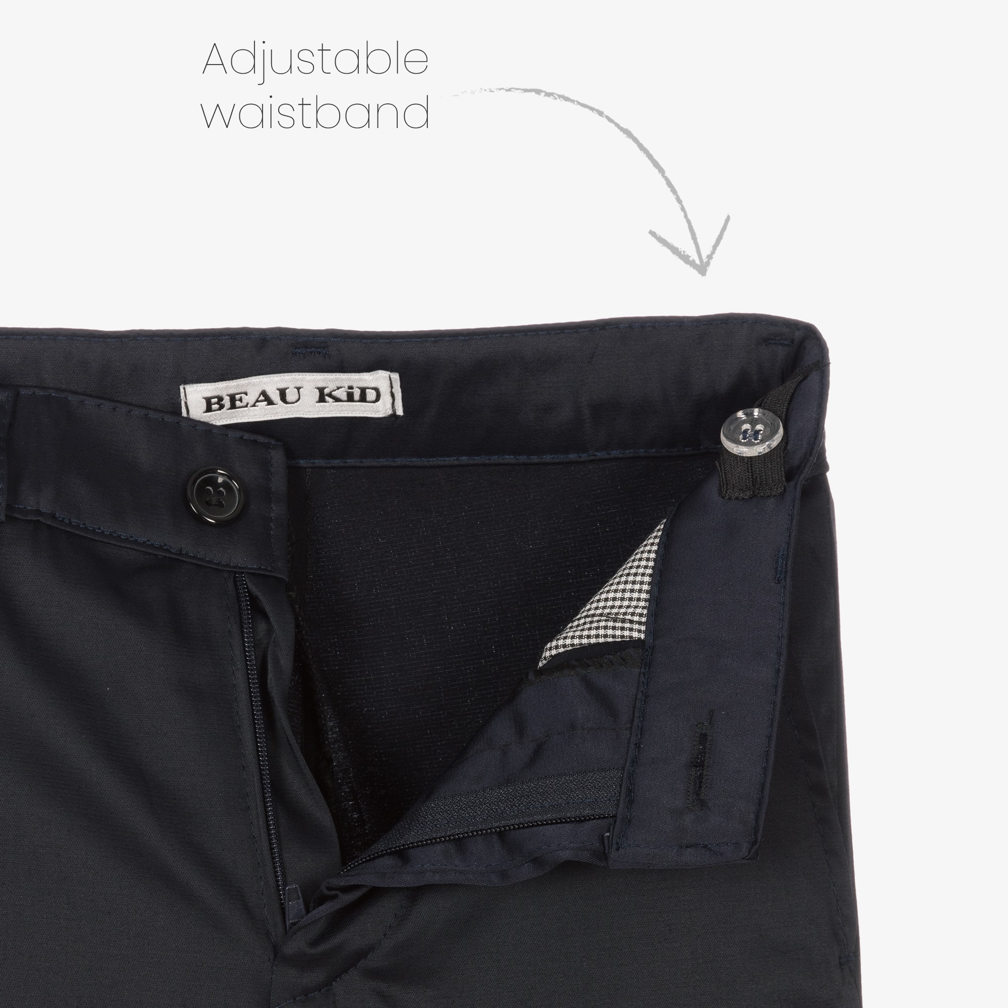 Boys Navy Blue Tuxedo Suit - View 6