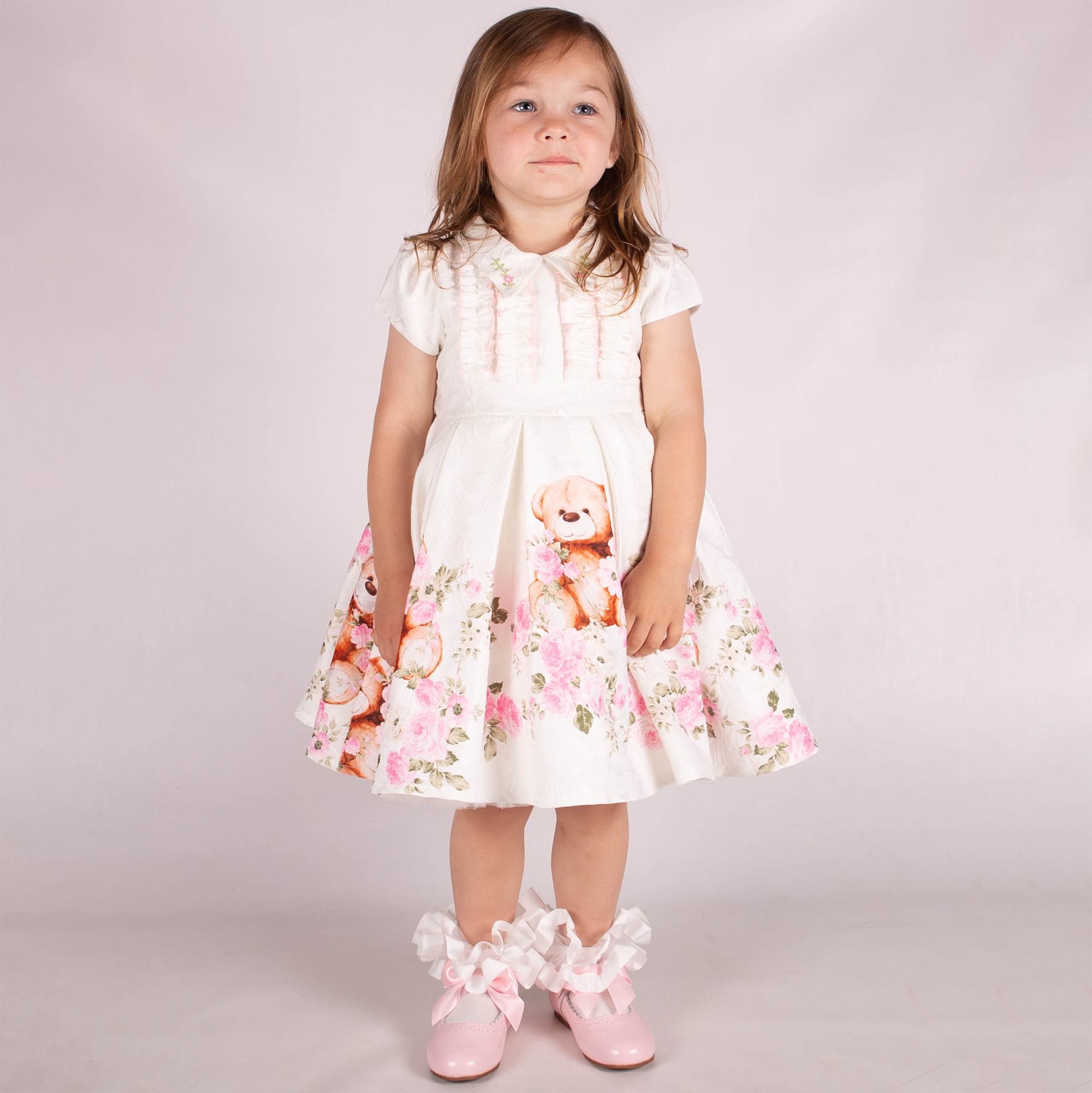 Girls White Ruffle Socks - View 2