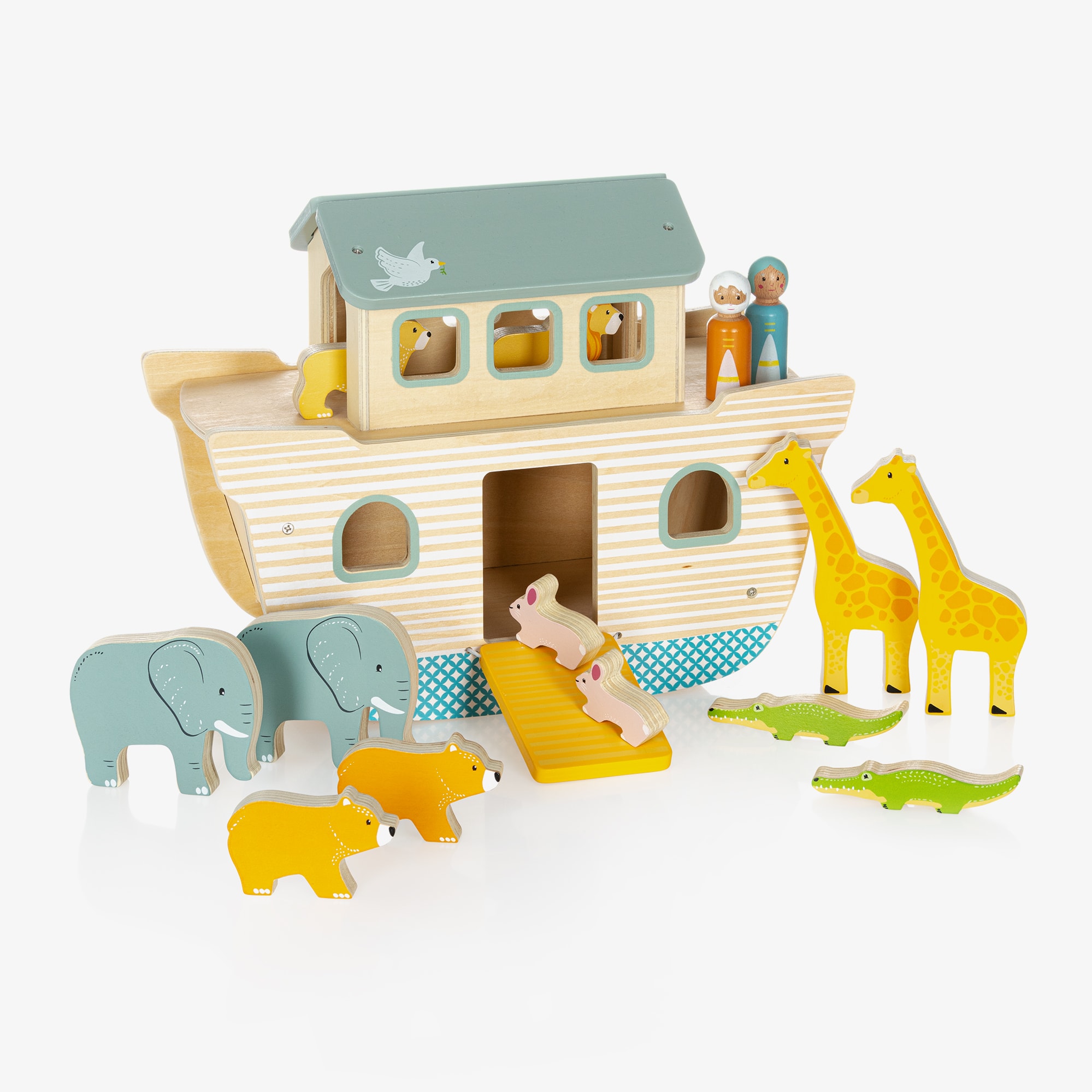 Noah's Ark Wooden Toy (35cm) - View 1