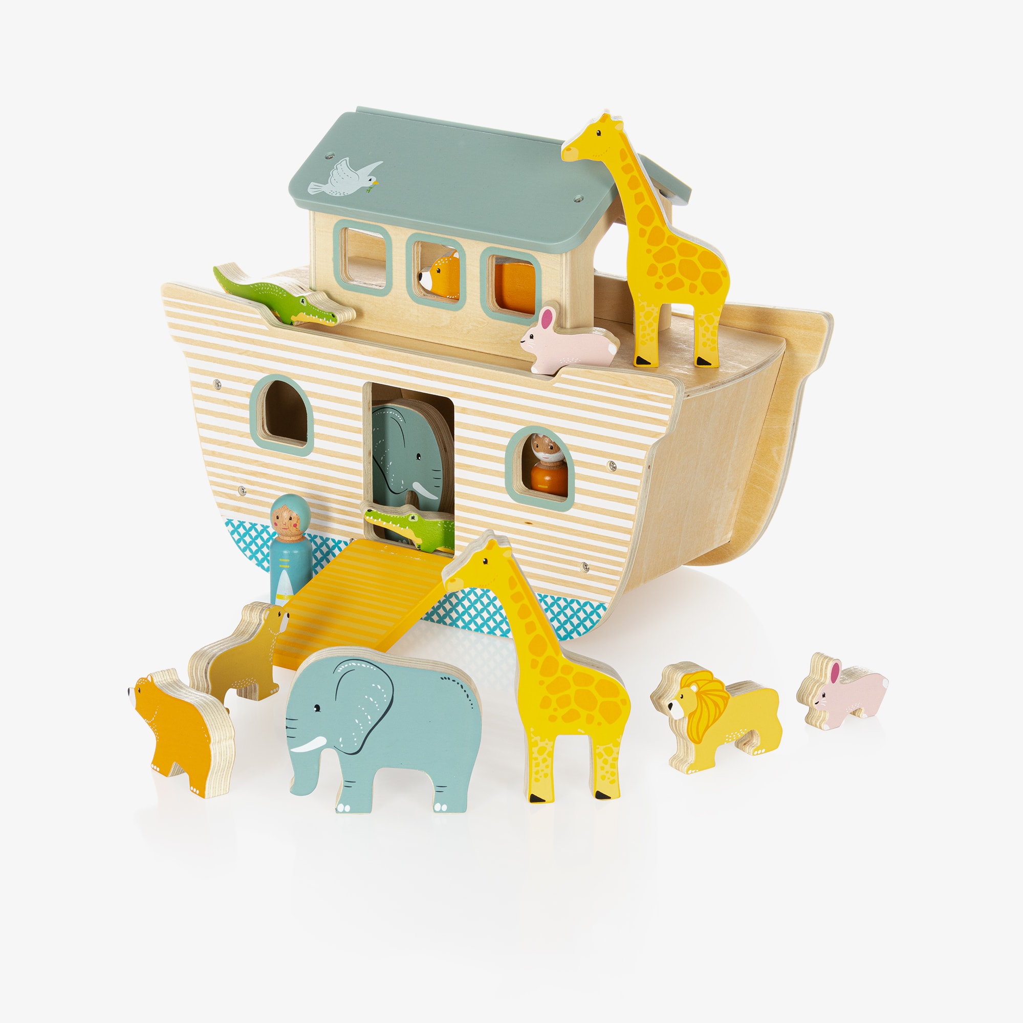 Noah's Ark Wooden Toy (35cm) - View 4