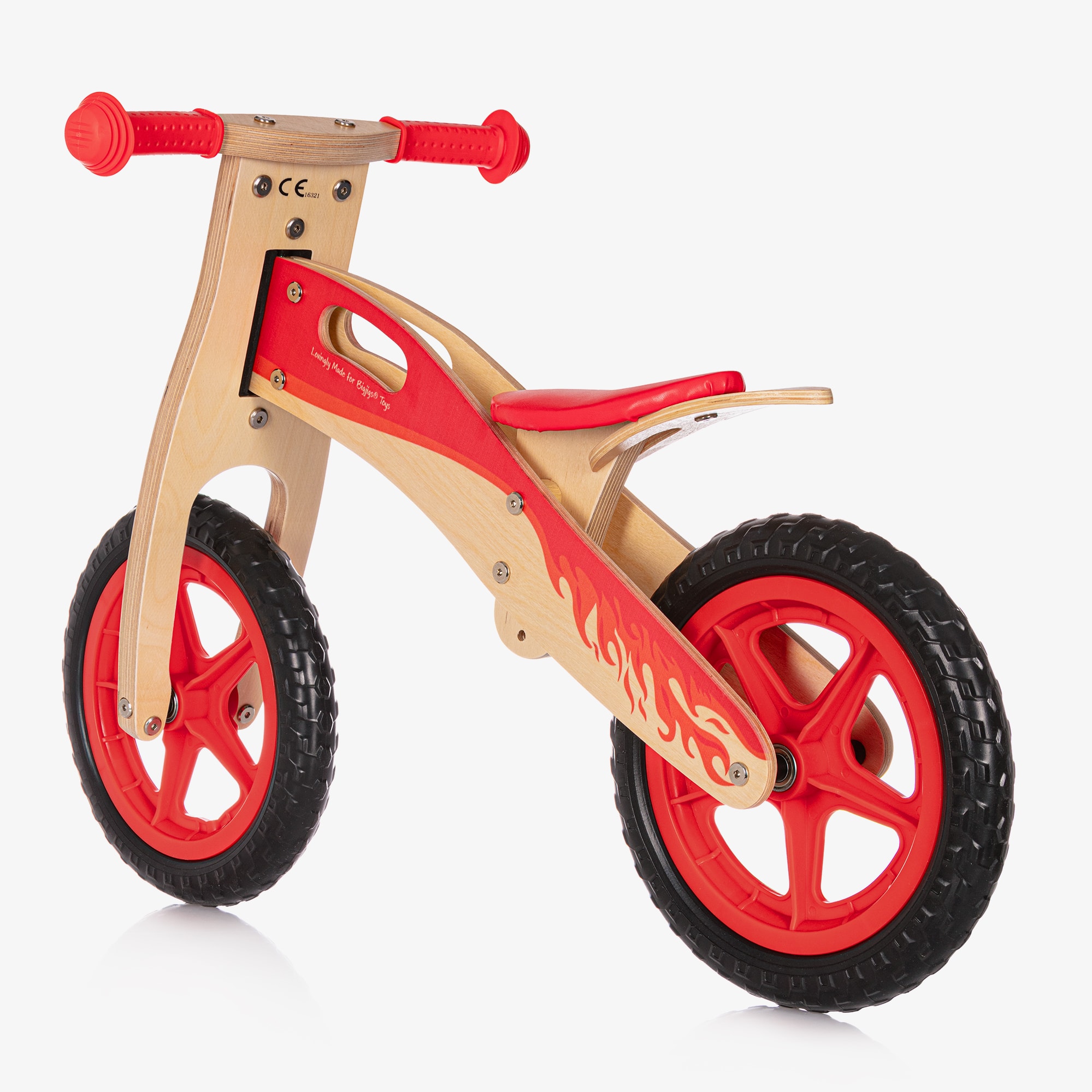 Red Wooden My First Balance Bike - View 4