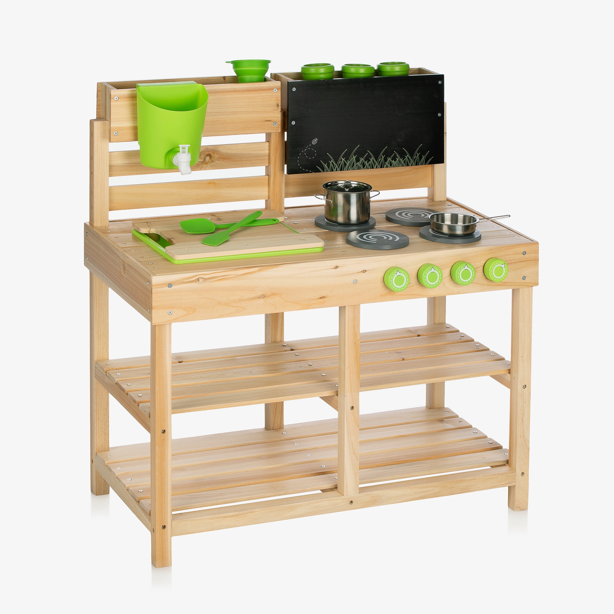 Wooden Outdoor Mud Kitchen Play Set (83cm) - View 1