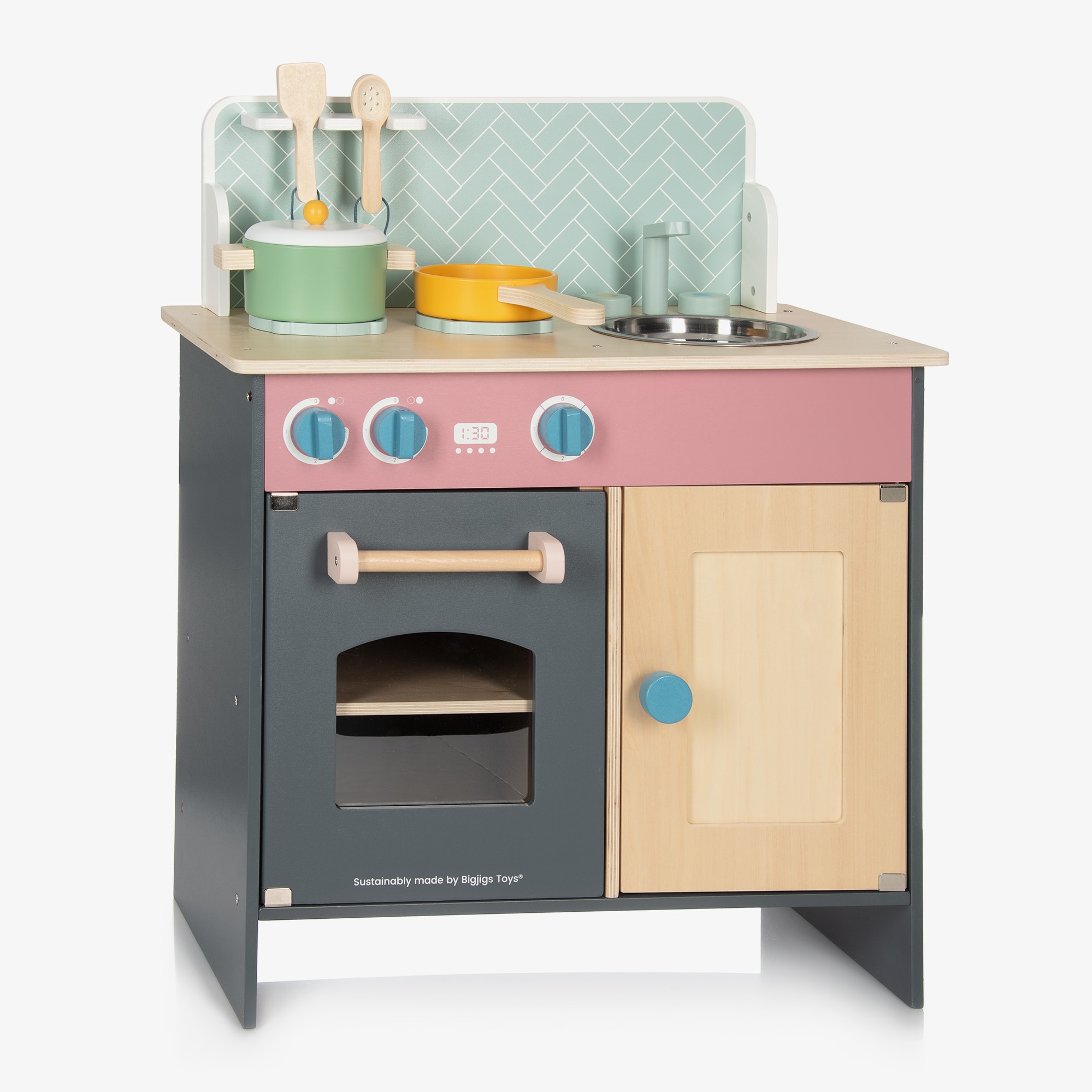 Wooden Simply Scandi Kitchen Play Set (60cm) - View 1