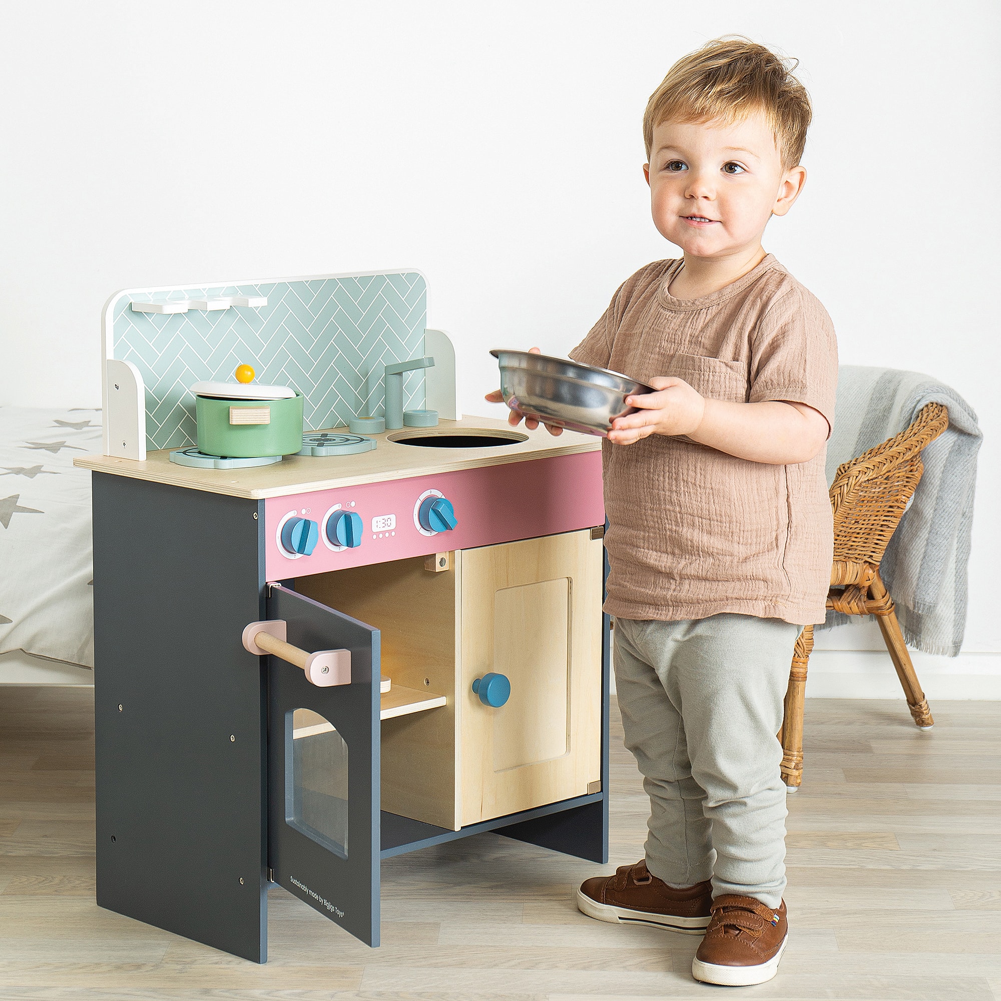 Wooden Simply Scandi Kitchen Play Set (60cm) - View 2