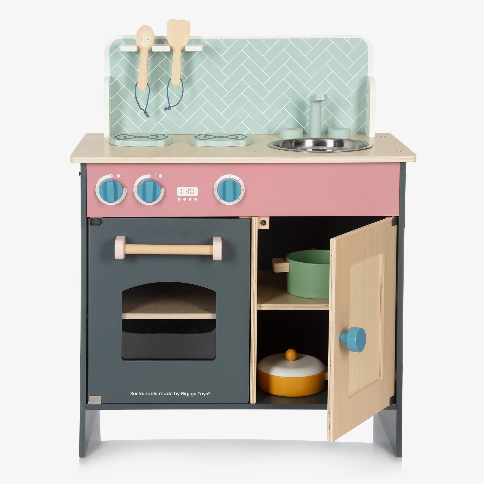 Wooden Simply Scandi Kitchen Play Set (60cm) - View 3
