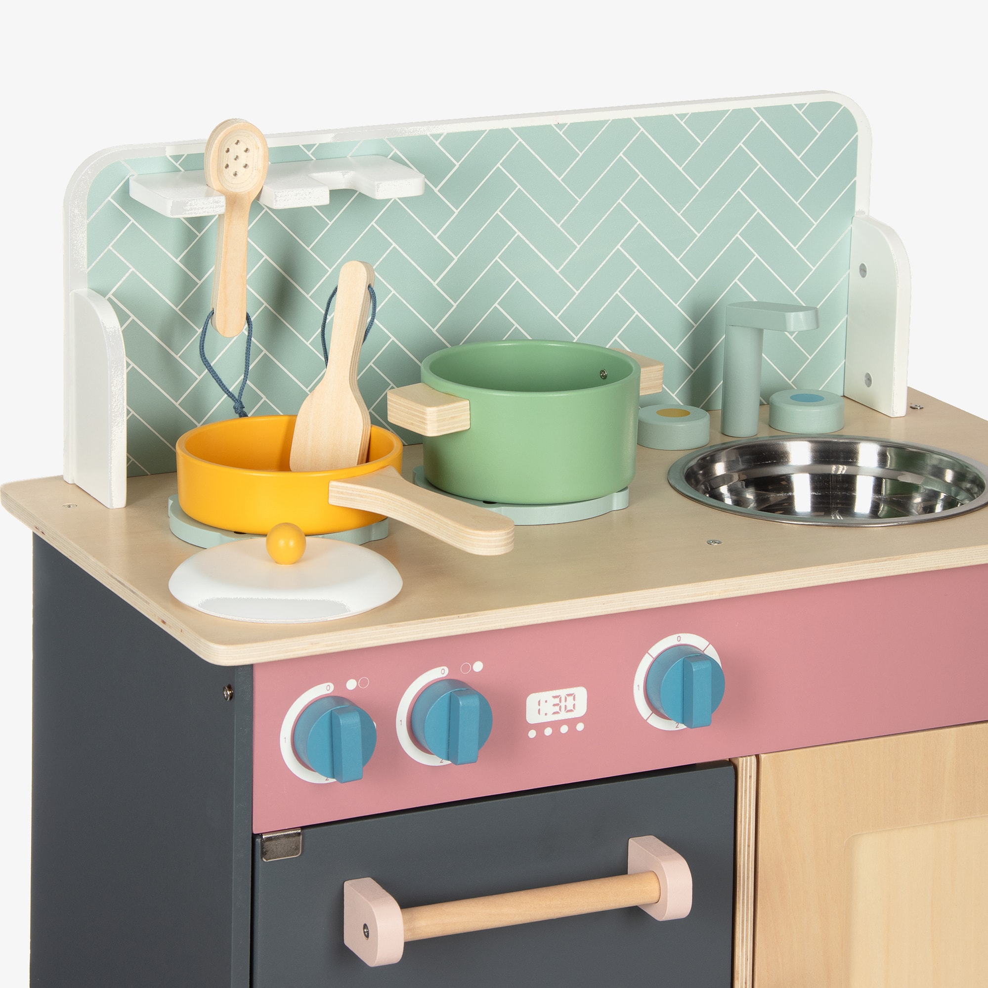 Wooden Simply Scandi Kitchen Play Set (60cm) - View 5