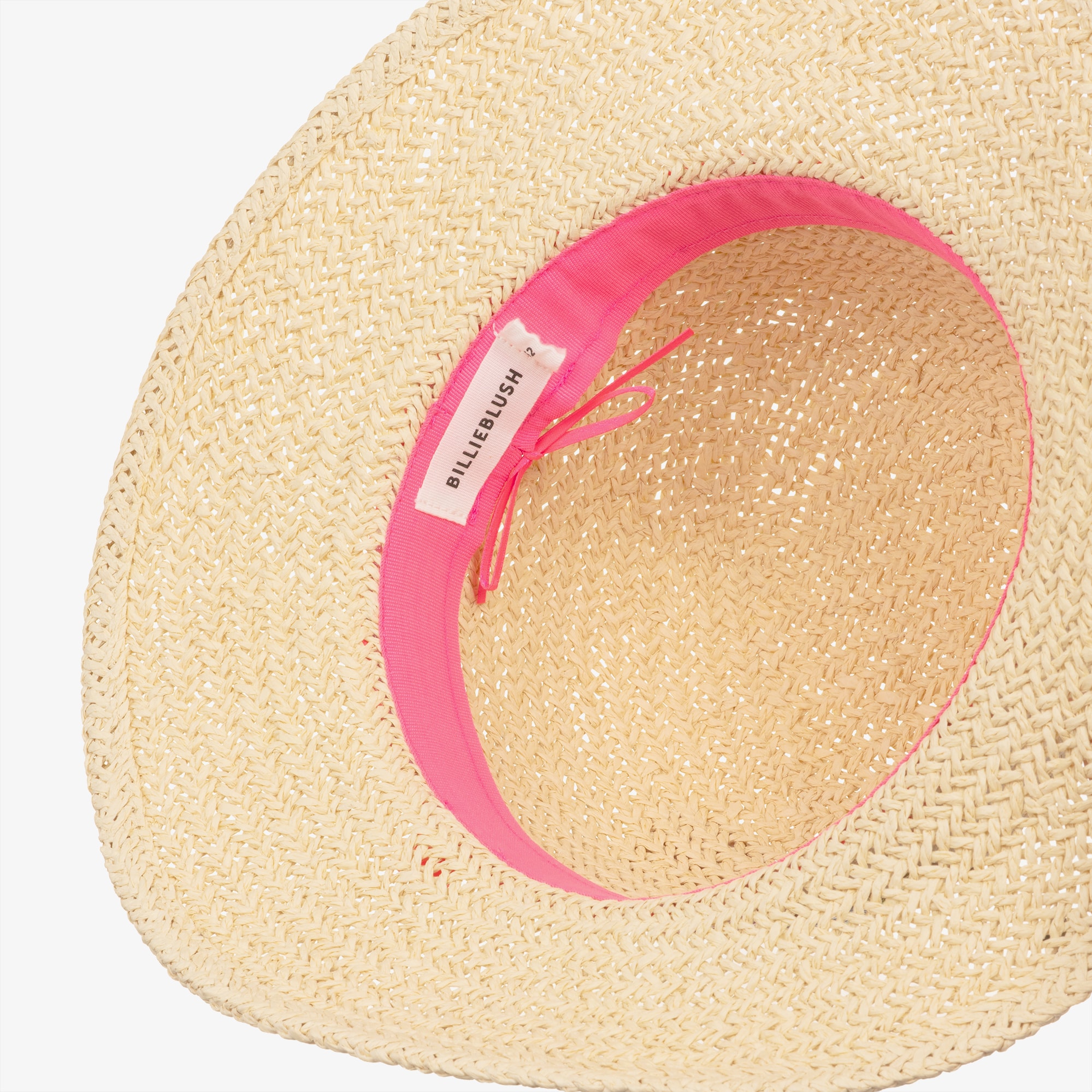 Beige Straw Hat with Sequinned Flowers - View 4