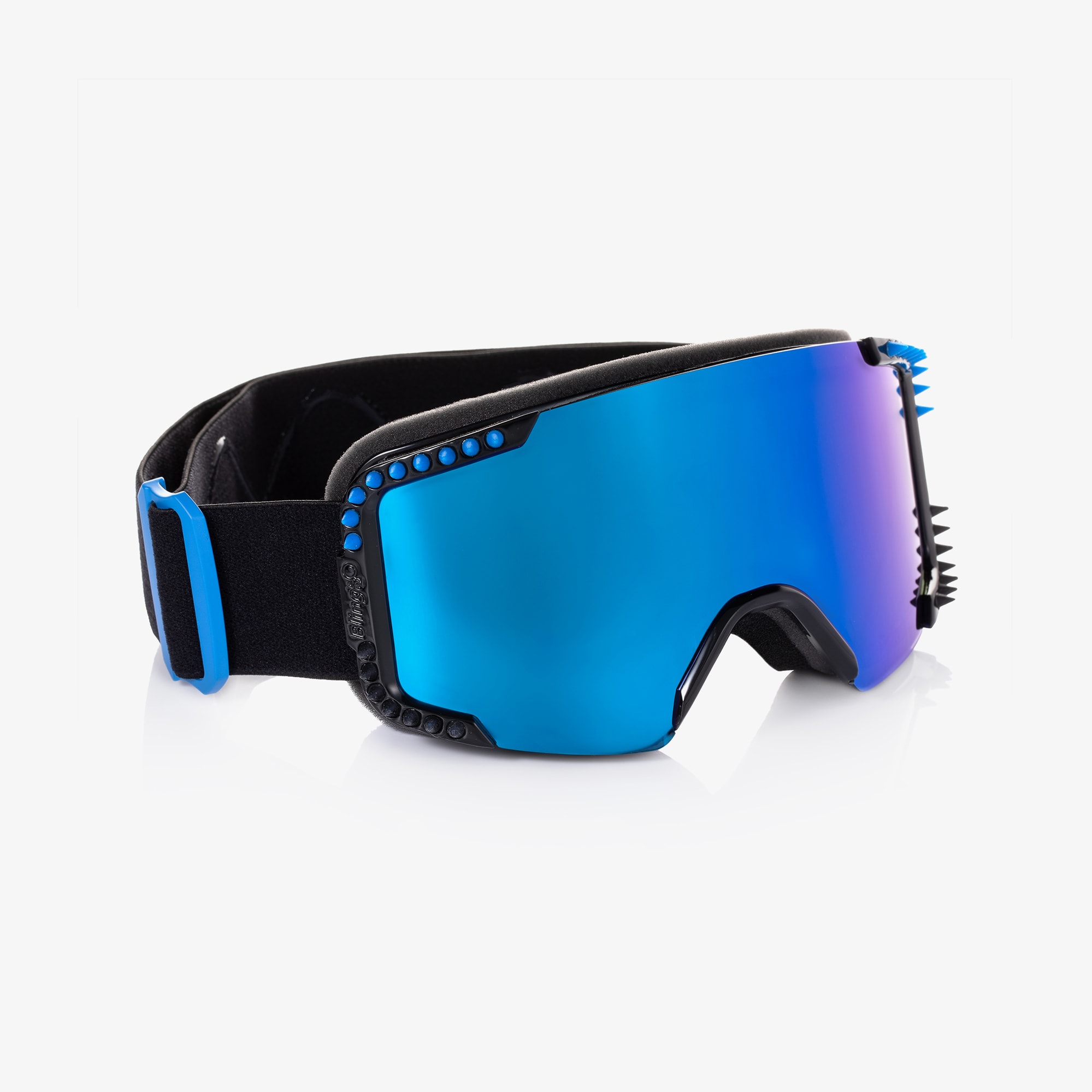 Blue Spike Ski Goggles - View 1