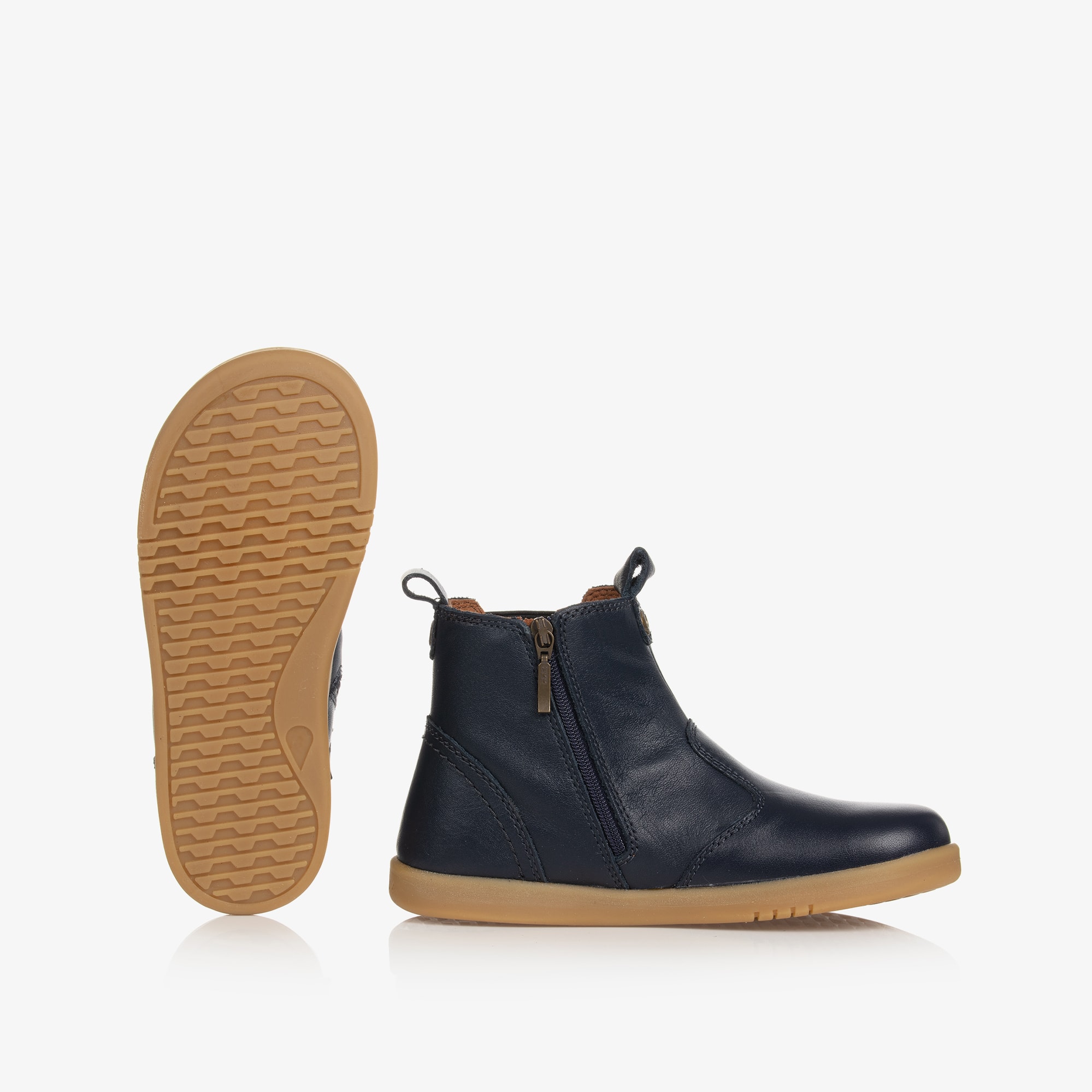 Brown Leather Chelsea Boots - View 3