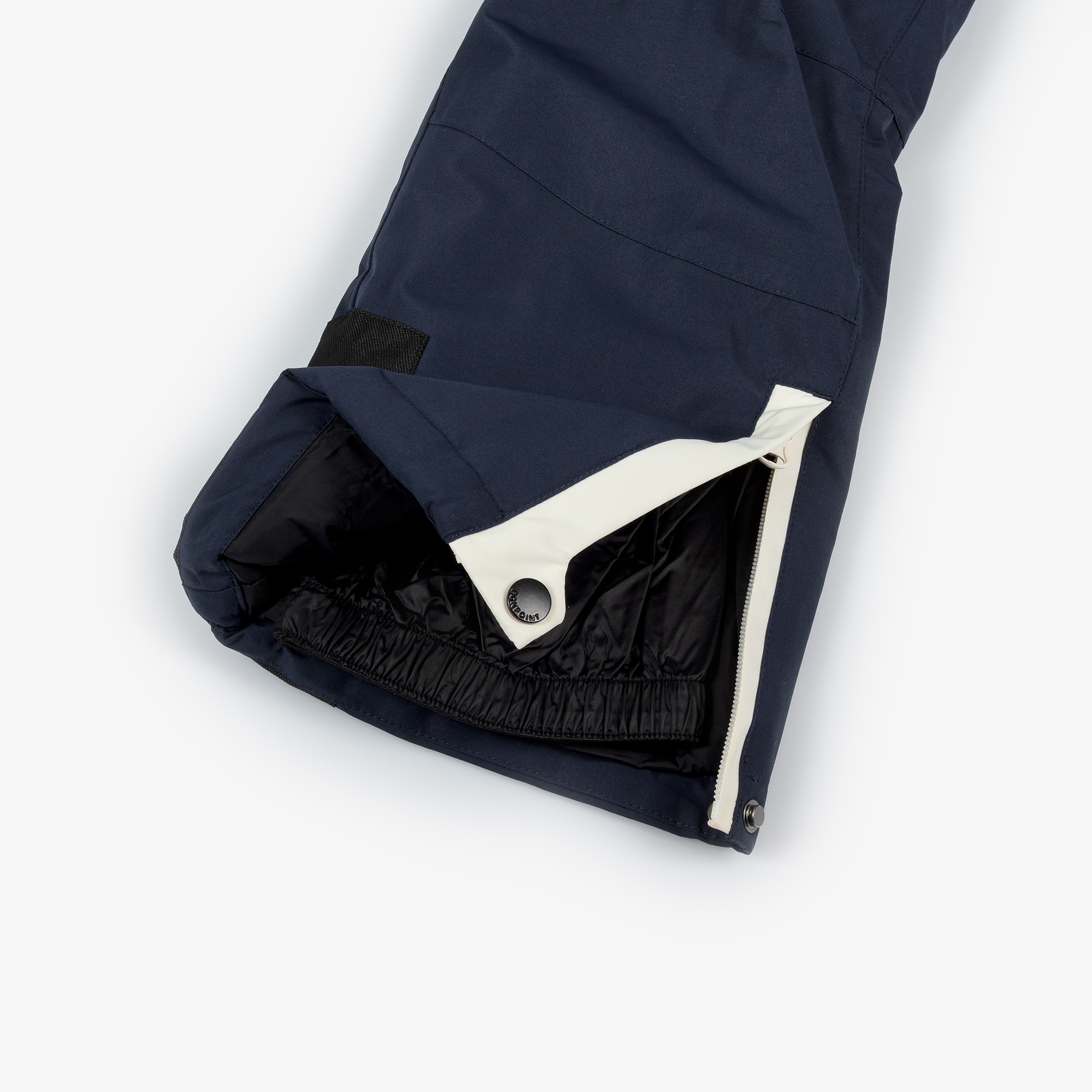 Blue & Ivory Padded Ski Trousers with Shoulder Straps - View 6
