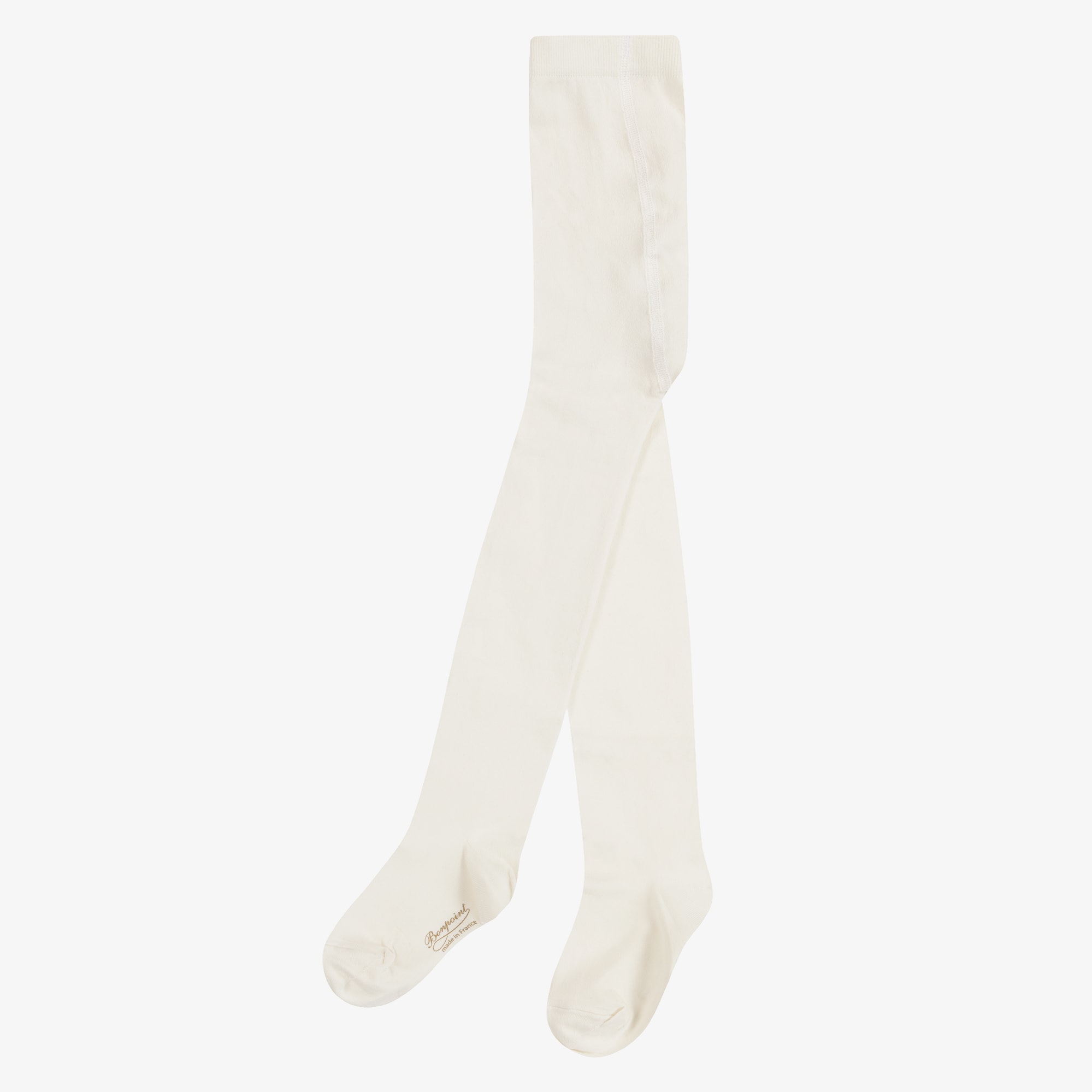 Girls Ivory Microfibre Tights - View 3