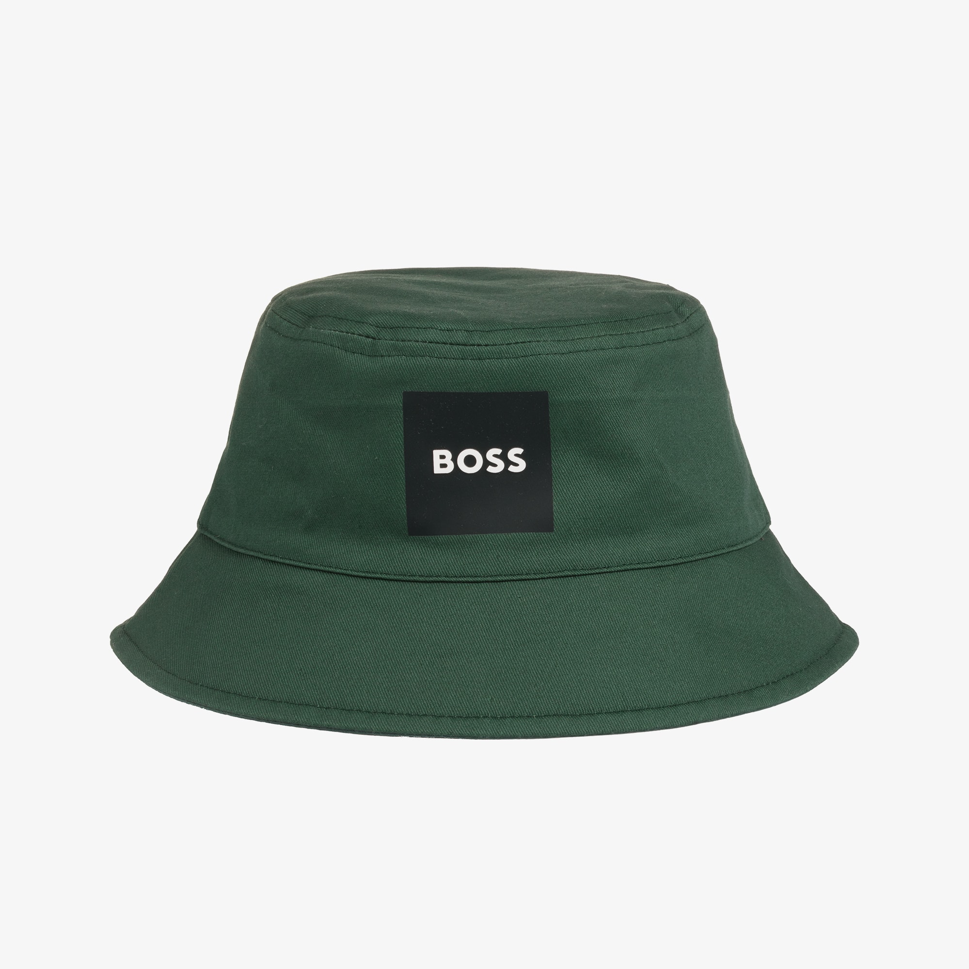 Boys Forest Green Reversible Bucket Hat - View 1