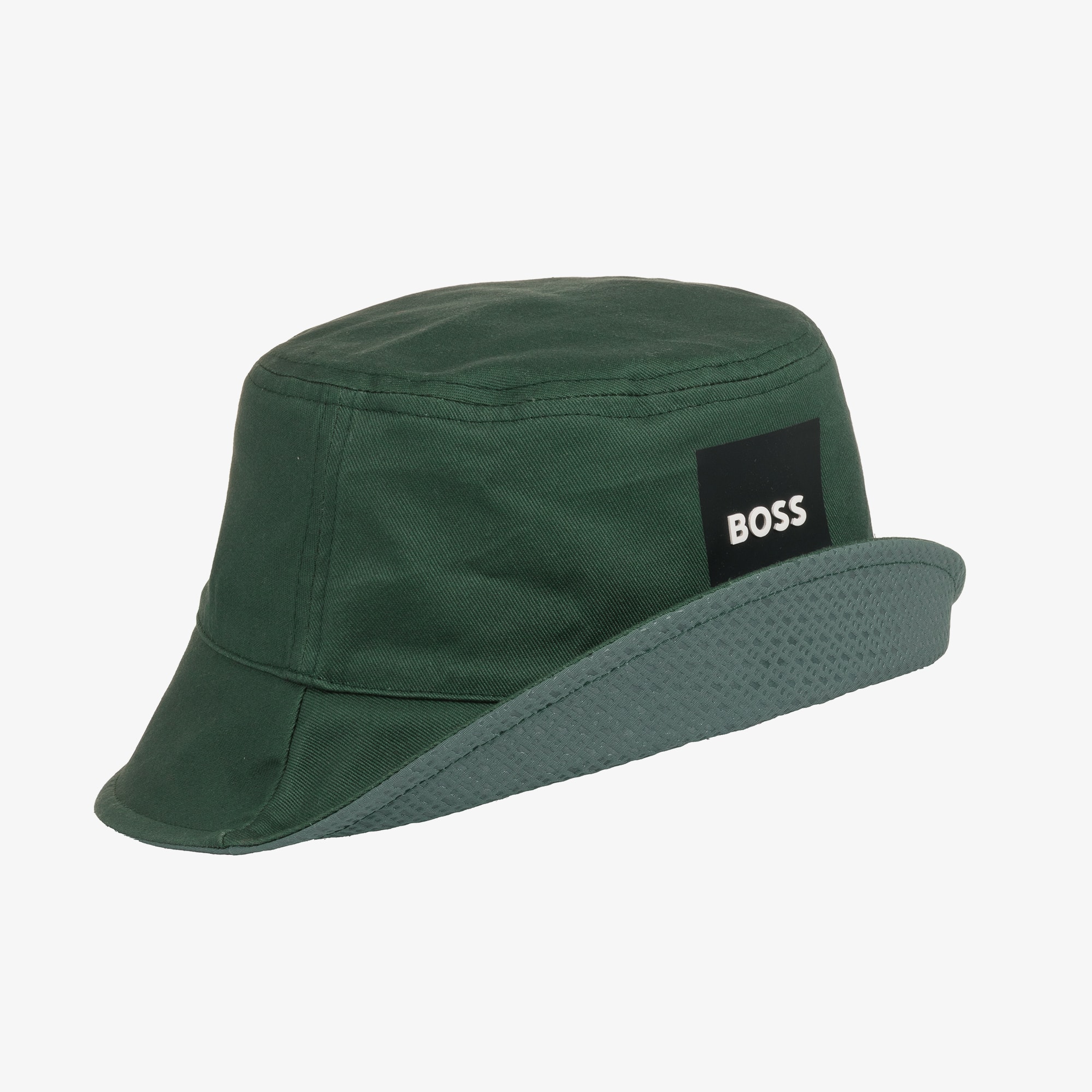 Boys Forest Green Reversible Bucket Hat - View 7