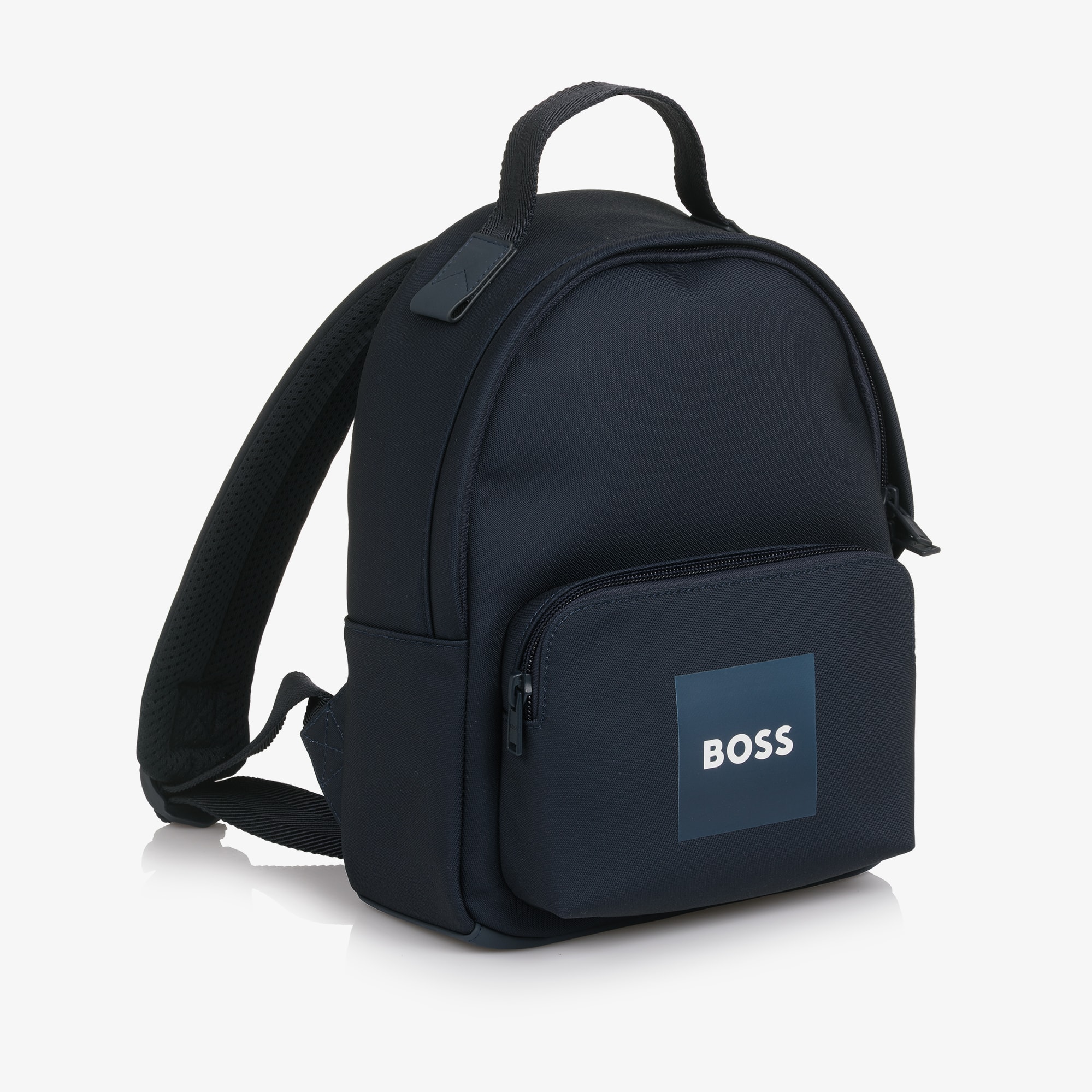 Boys Navy Blue Canvas Mini Backpack (28cm) - View 4