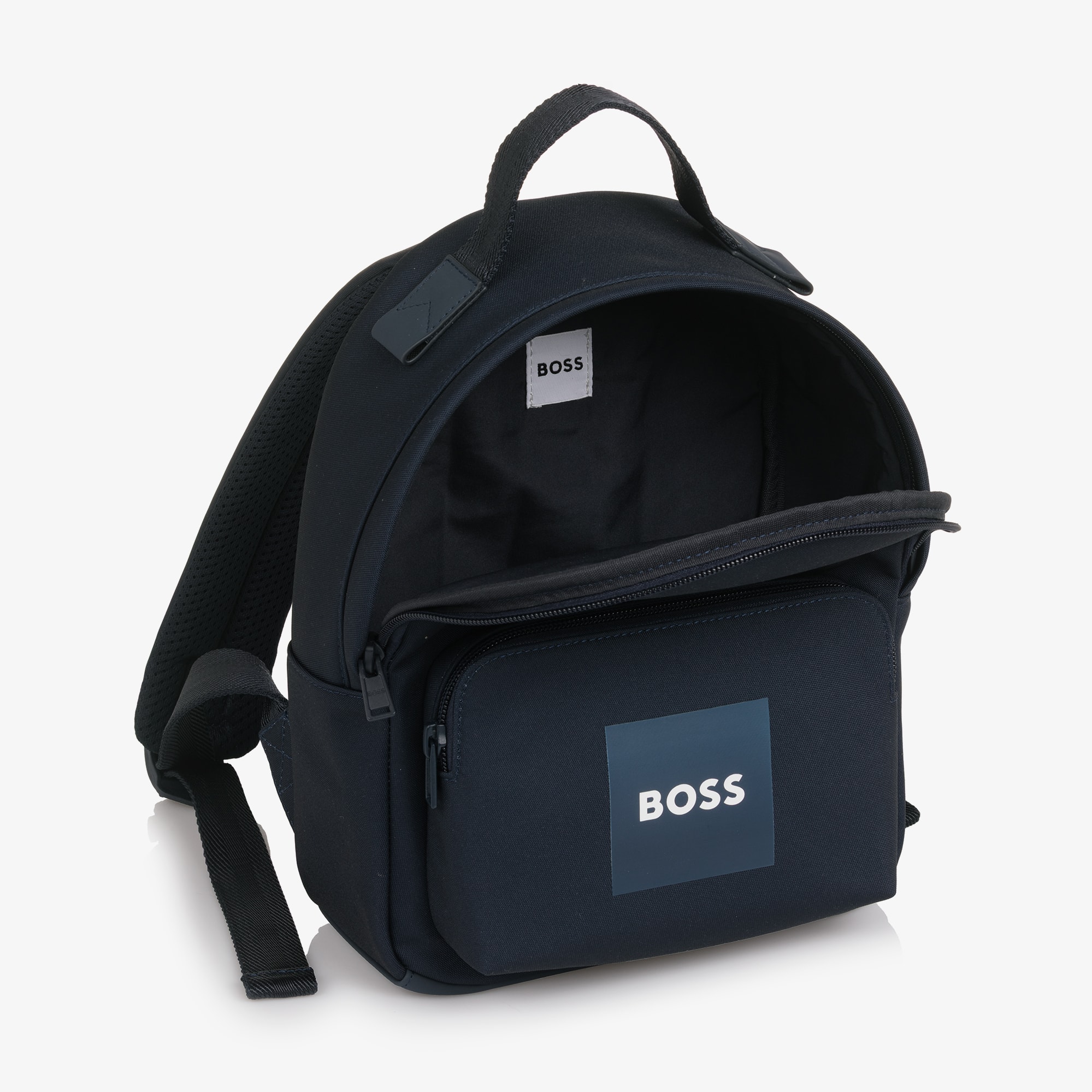 Boys Navy Blue Canvas Mini Backpack (28cm) - View 6