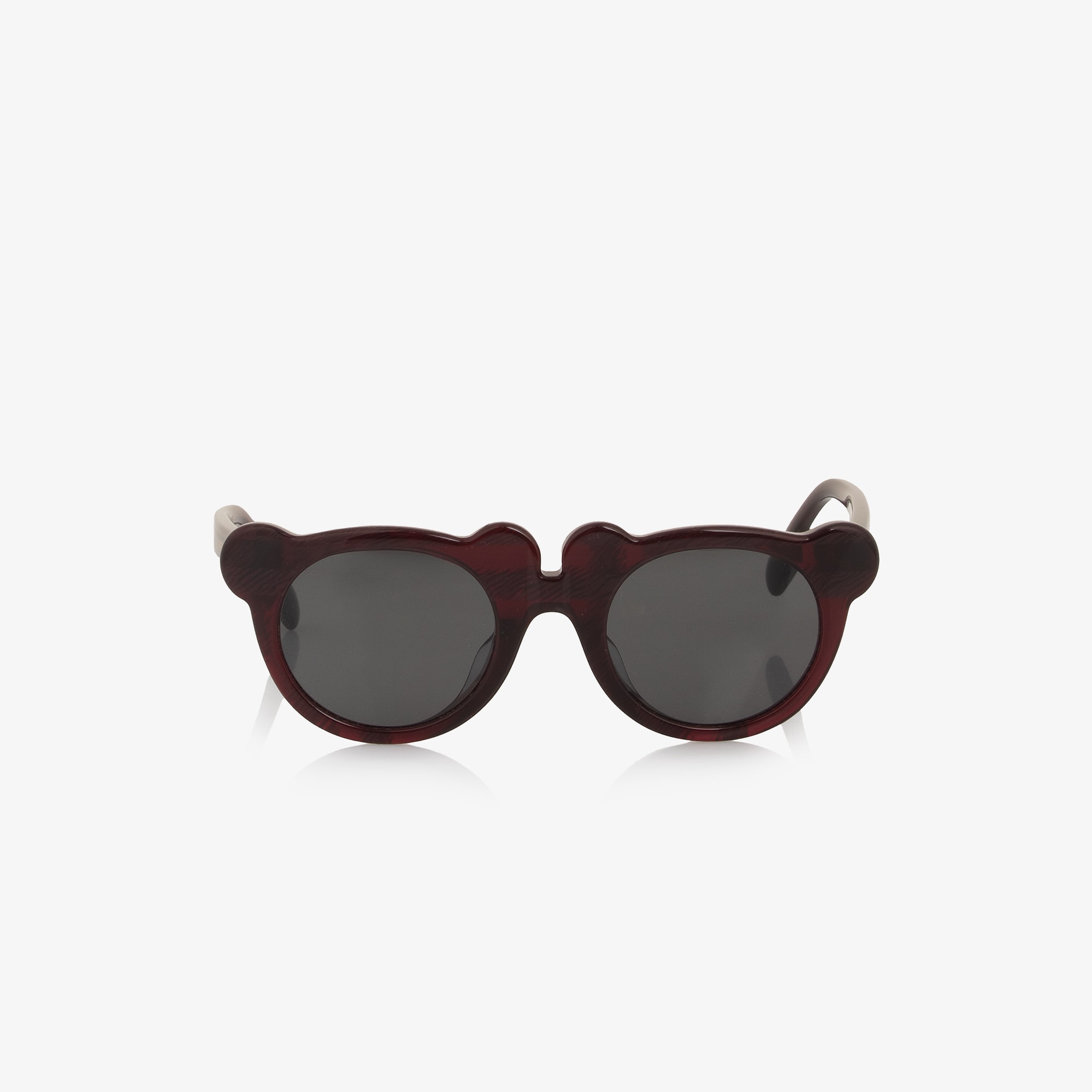 Dark Red Check Sunglasses (UVA/UVB) - View 4