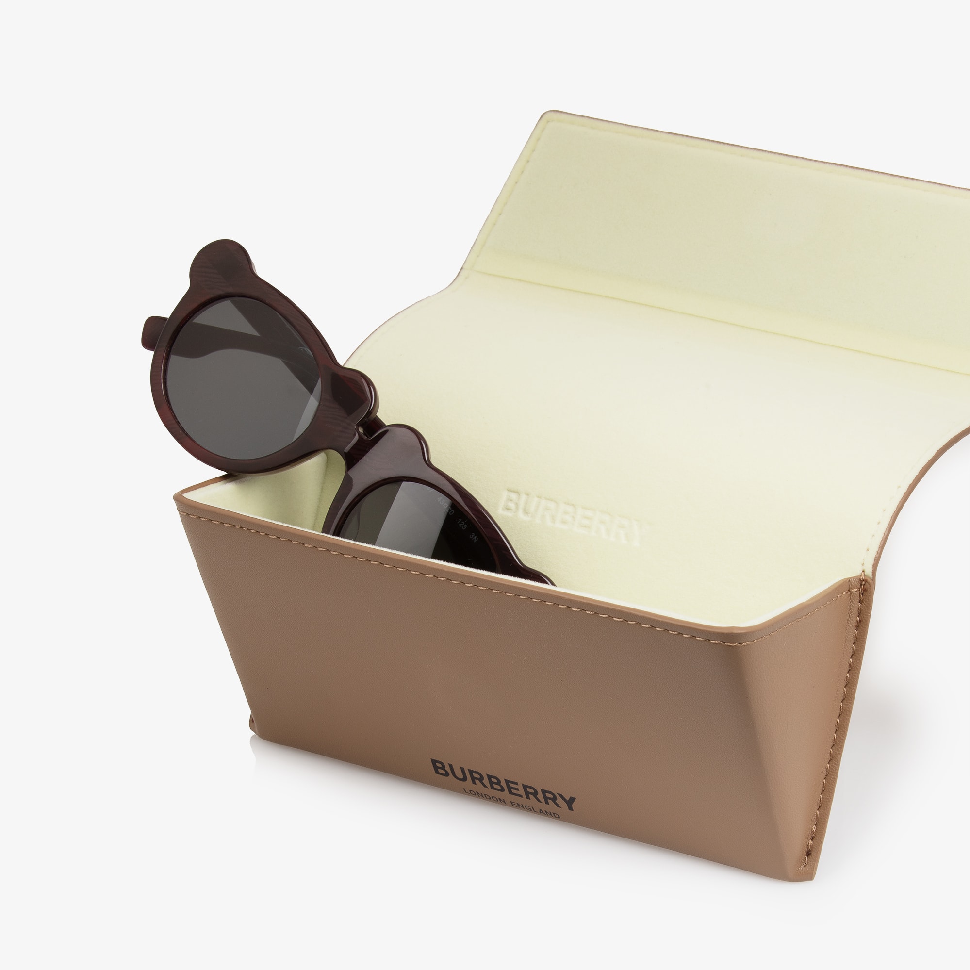 Dark Red Check Sunglasses (UVA/UVB) - View 5