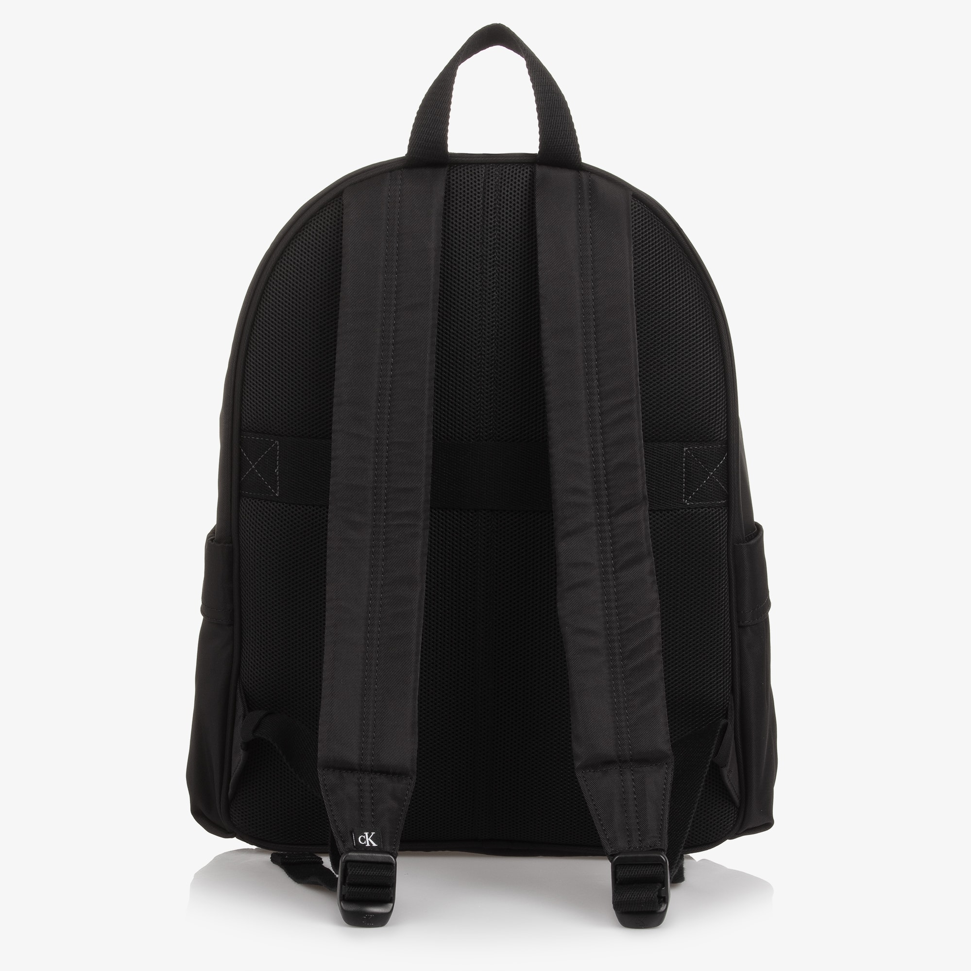 Black Canvas Backpack with Embroidered Logo (40cm) - View 4