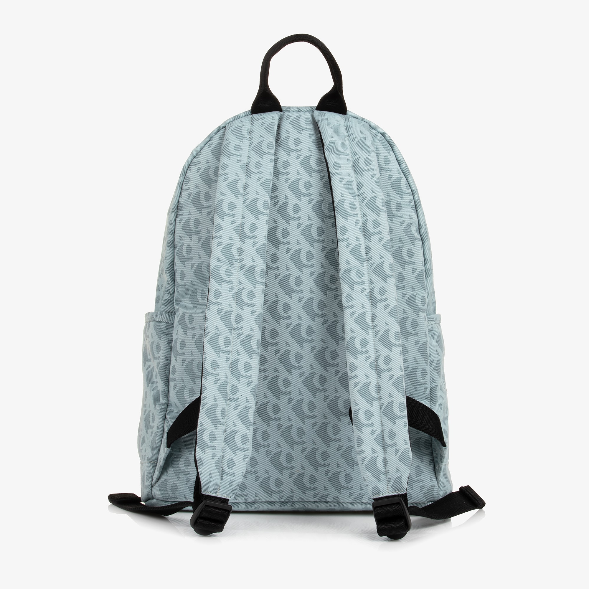 Pale Blue CK Monogram Canvas Backpack (39cm) - View 4