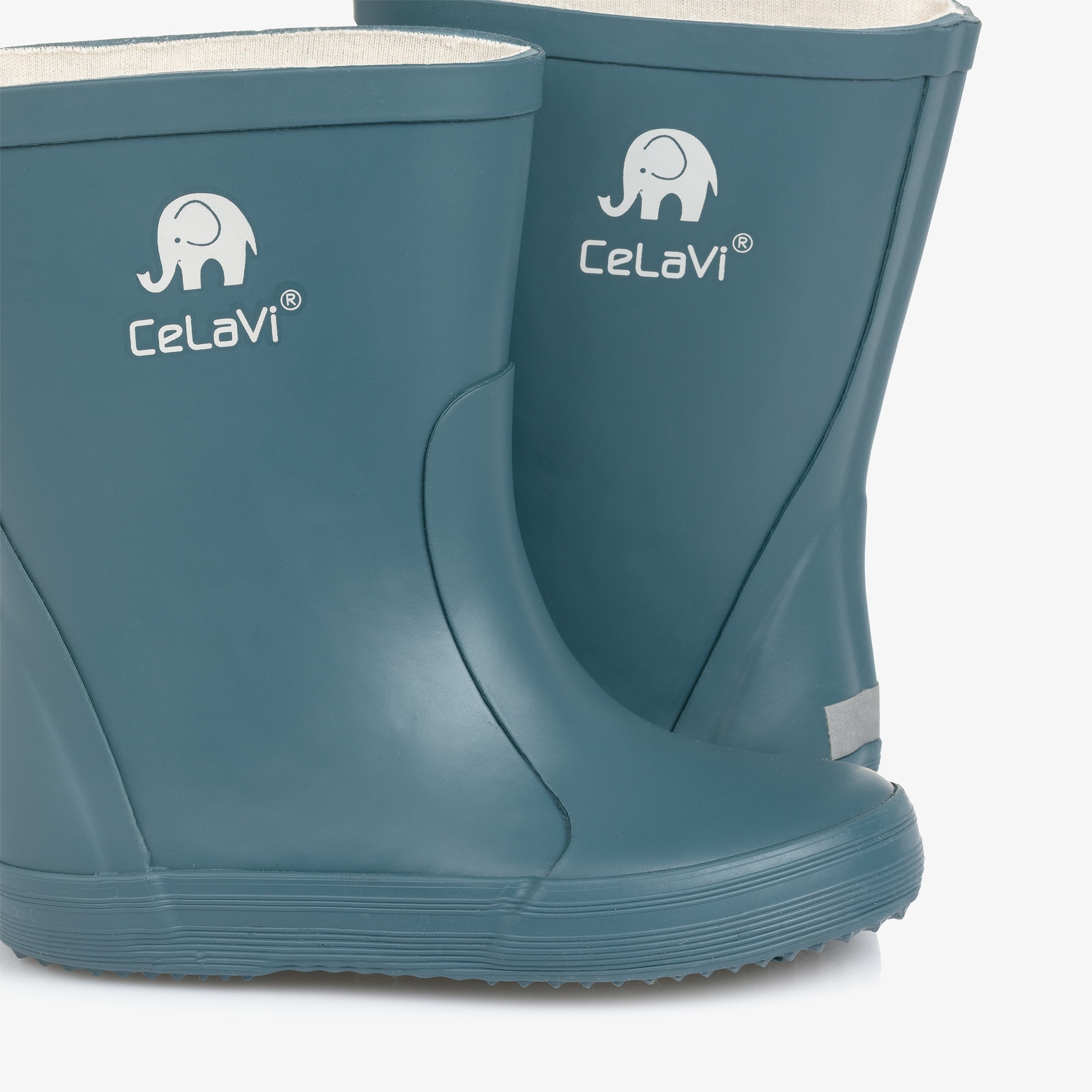 Teal Blue Rubber Rain Boots - View 6