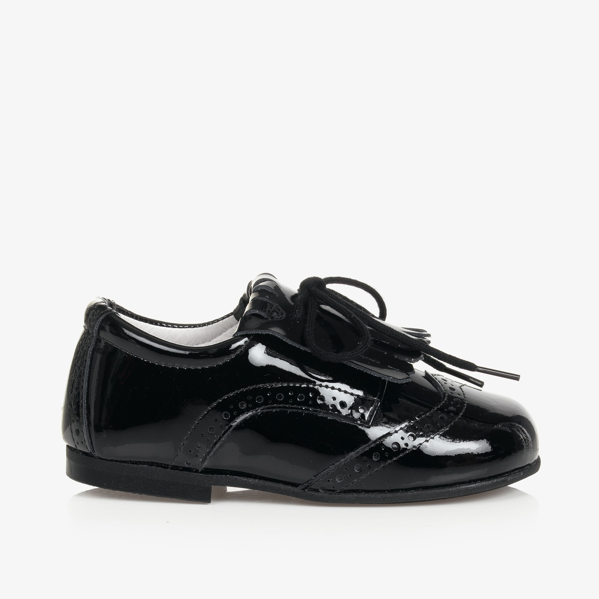 Black Patent Leather Brogues - View 4