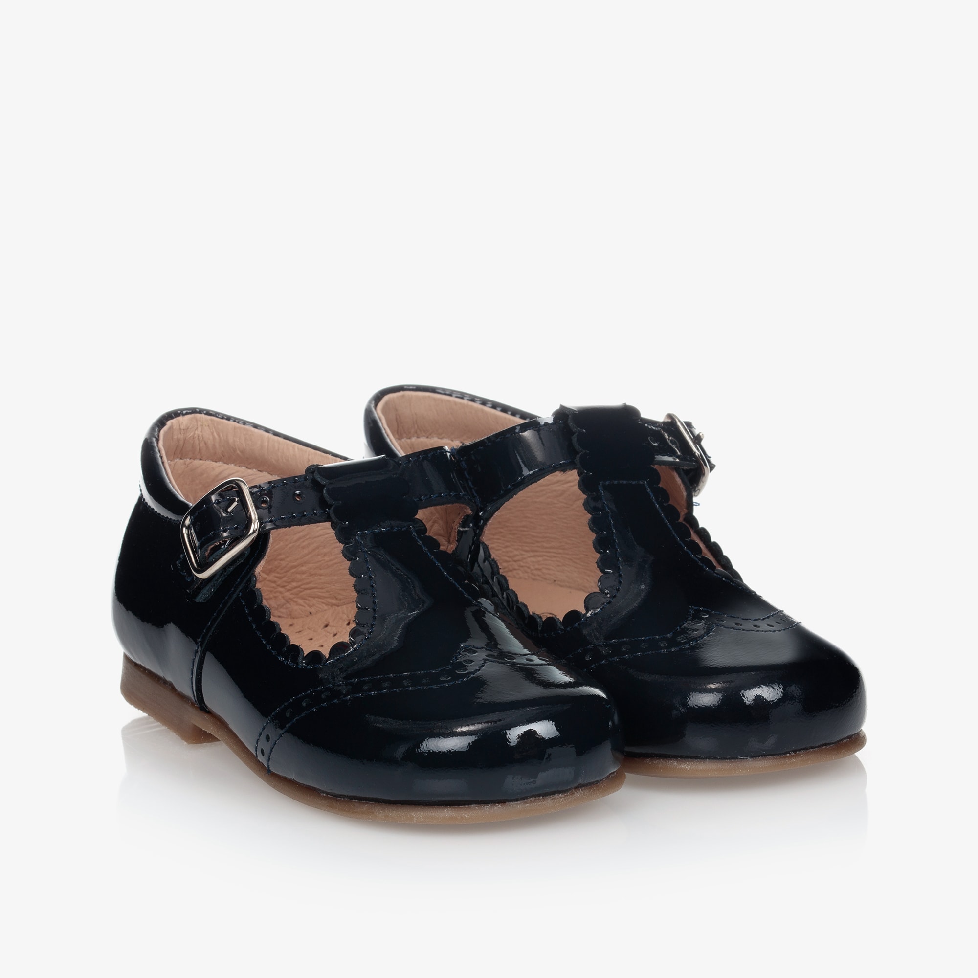 Blue Patent Leather Shoes - View 1