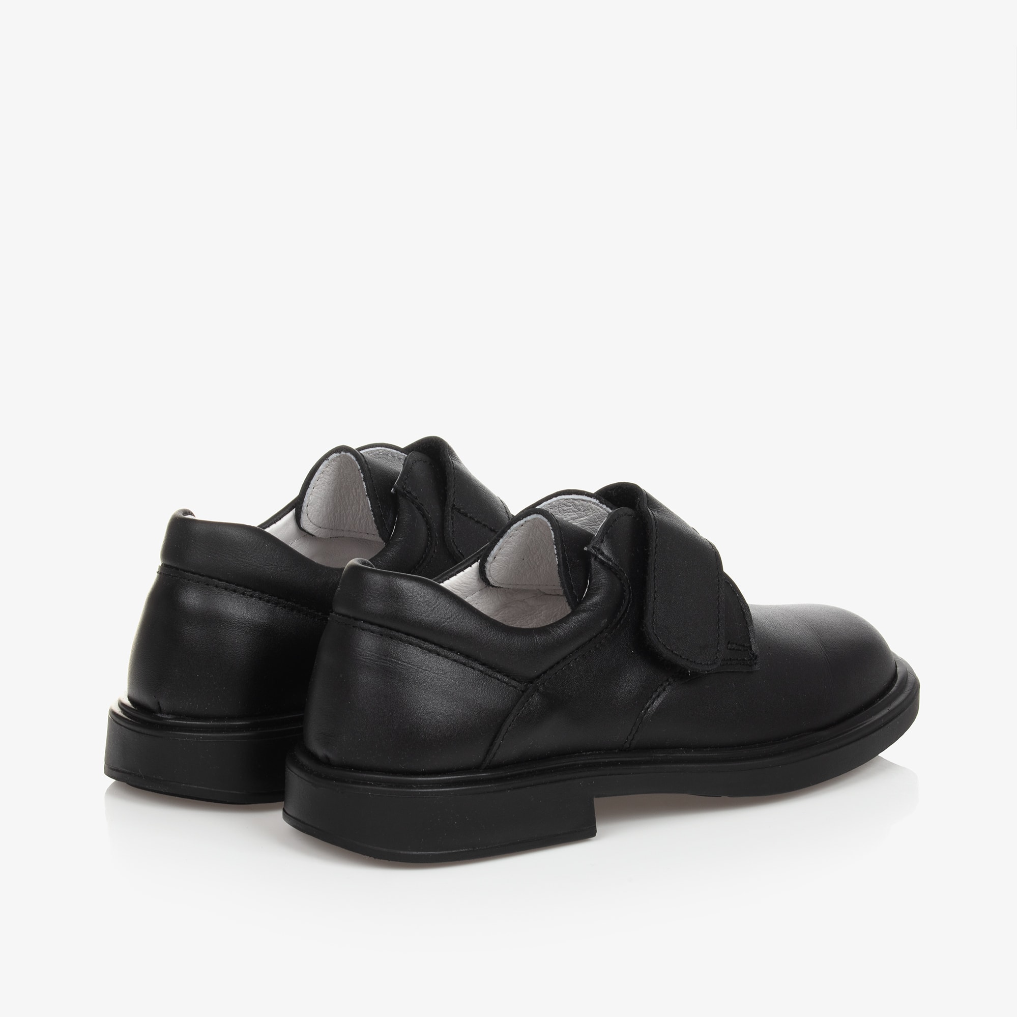 Boys Black Leather Shoes - View 3