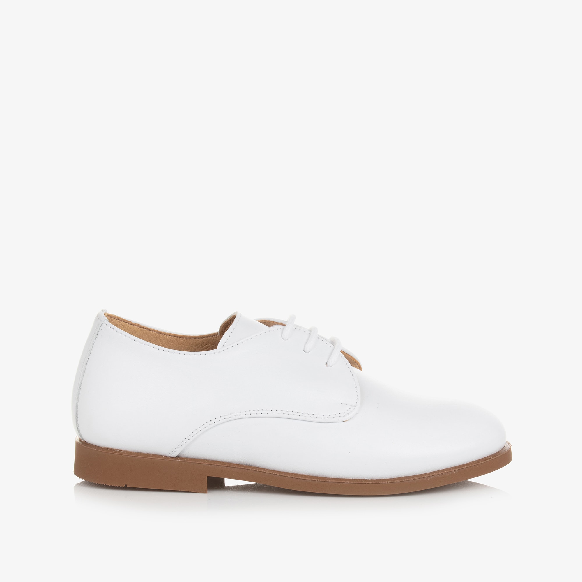 Boys White Leather Shoes - View 5