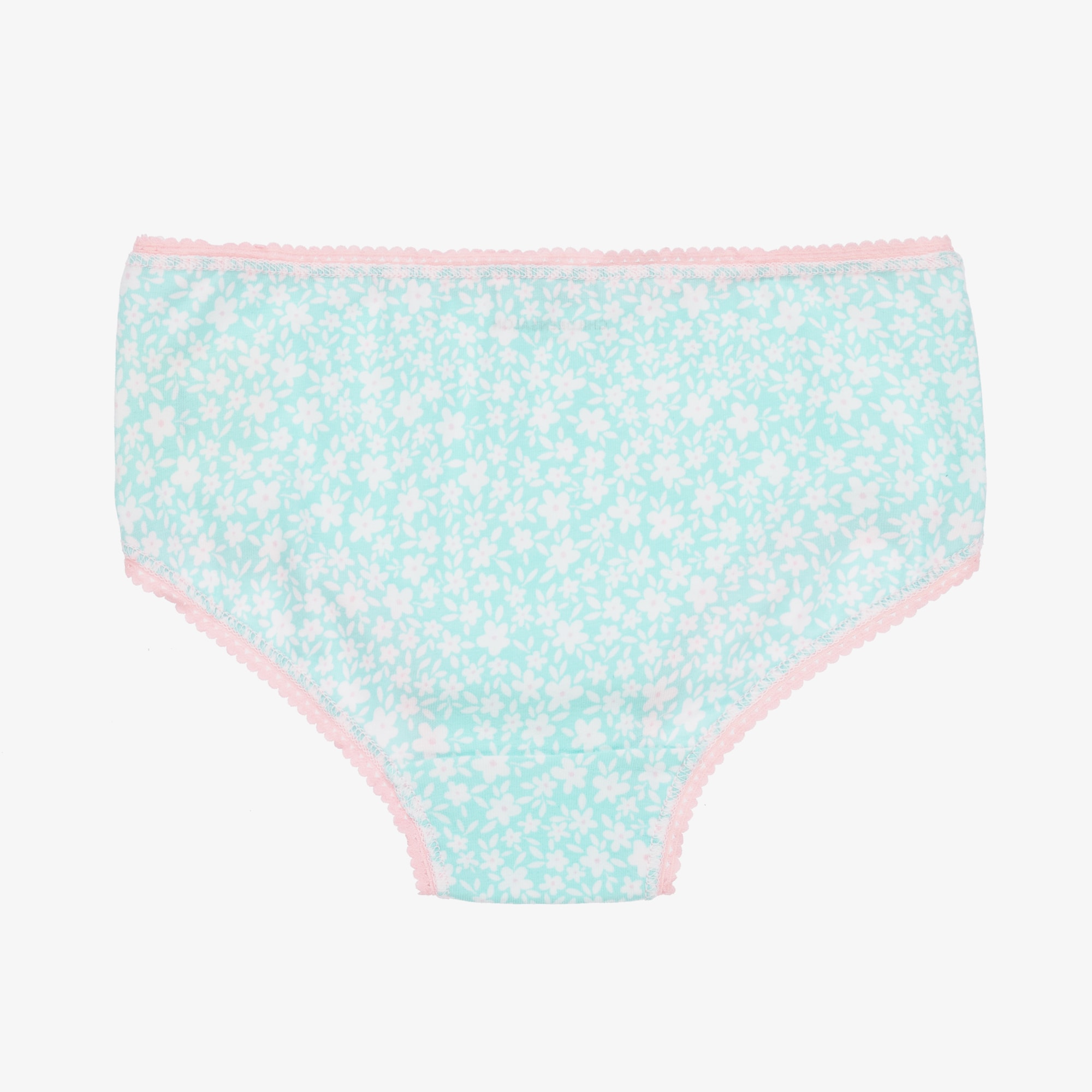 Girls Pink Organic Cotton Knickers (7 Pack) - View 3