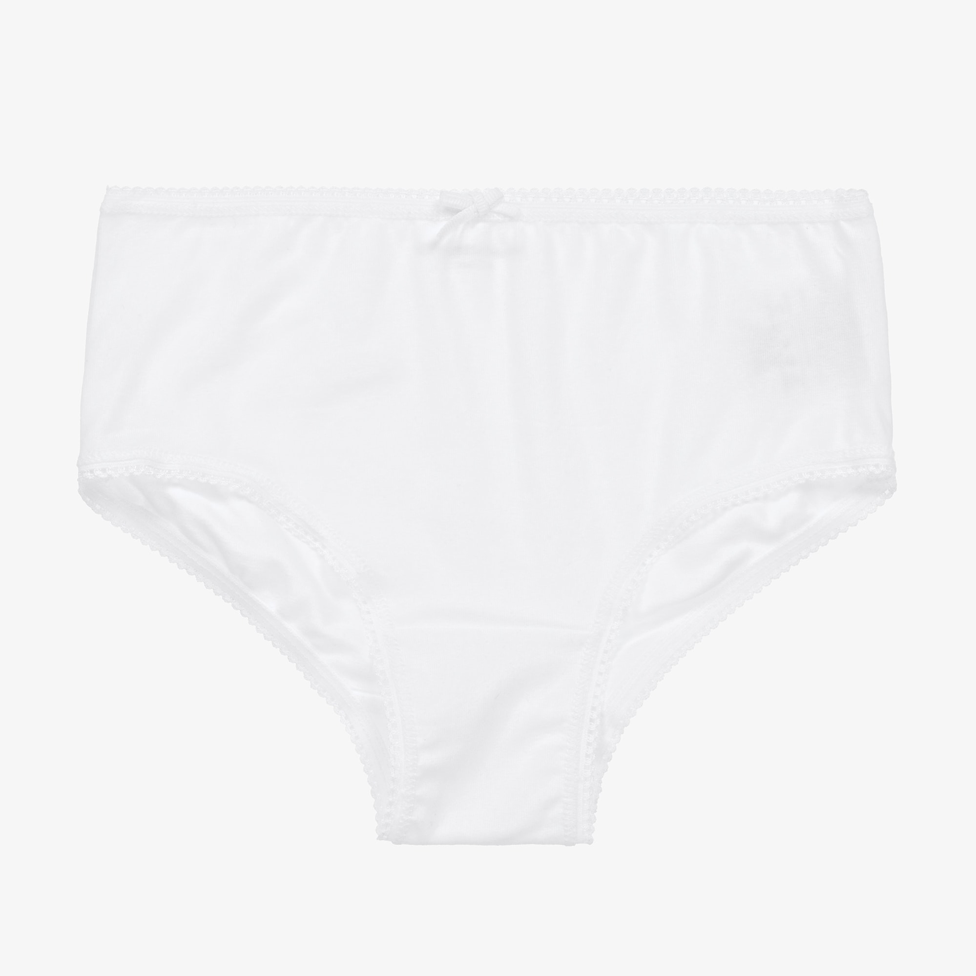 Girls White & Pink Cotton Knickers (5 Pack) - View 2