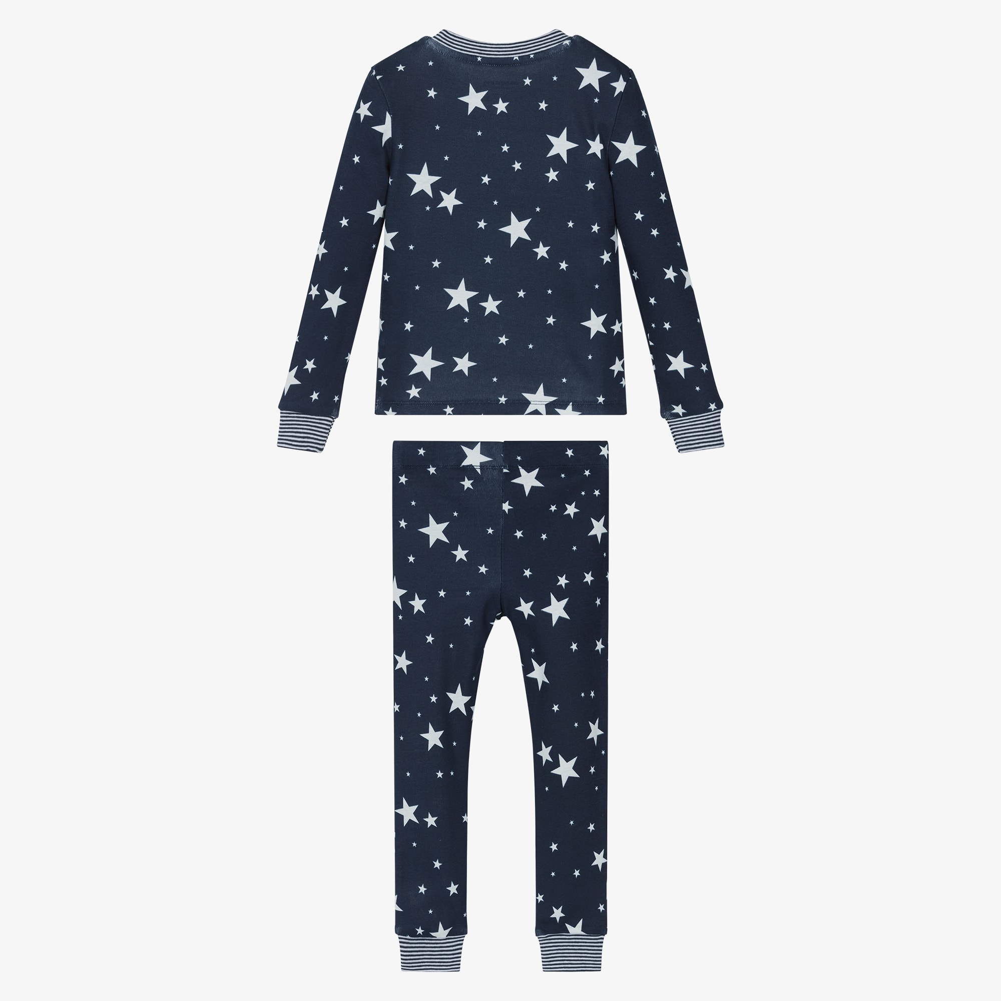 Navy Blue Glow In The Dark Cotton Pyjamas - View 5