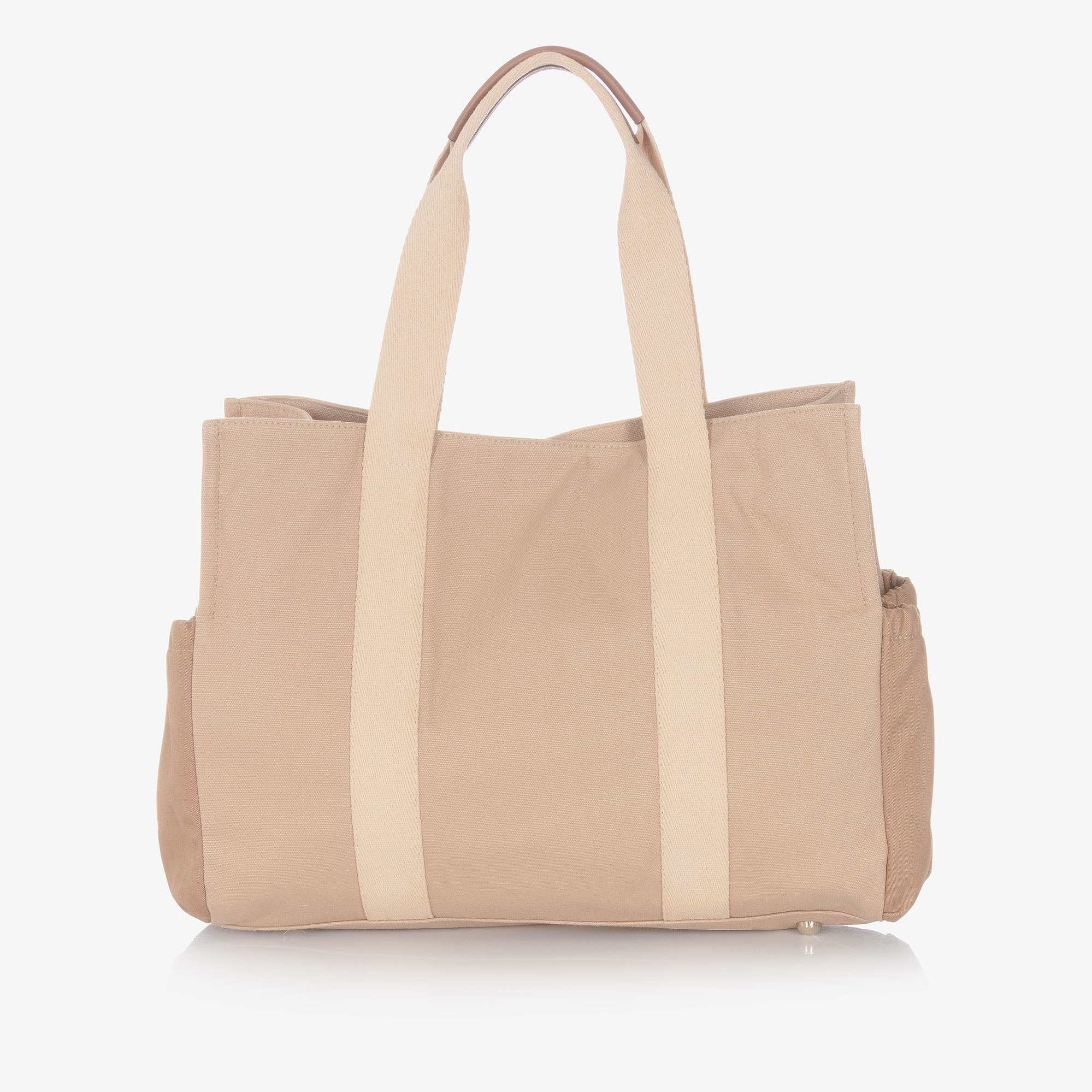 Beige Canvas Changing Bag with Pouch & Mat (41cm) - View 4