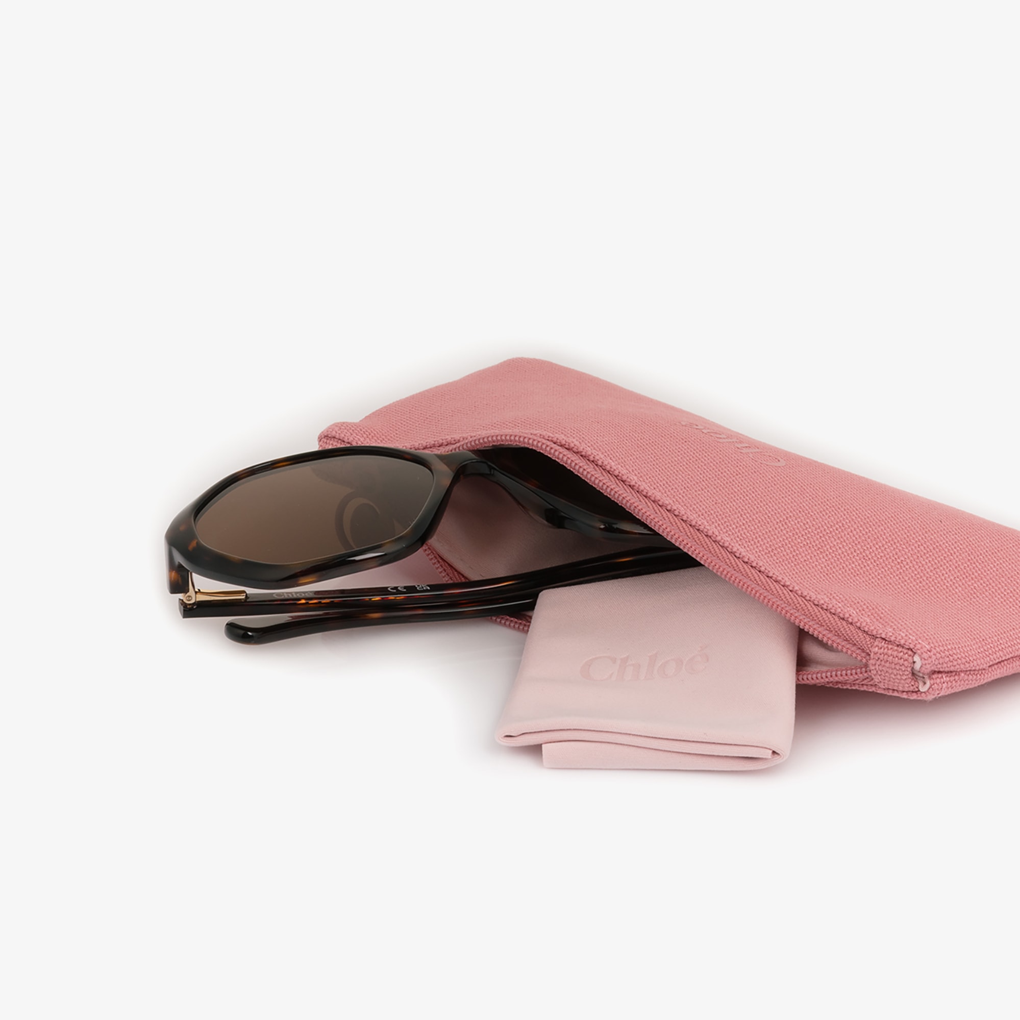Girls Brown Tortoise Frame Sunglasses - View 6